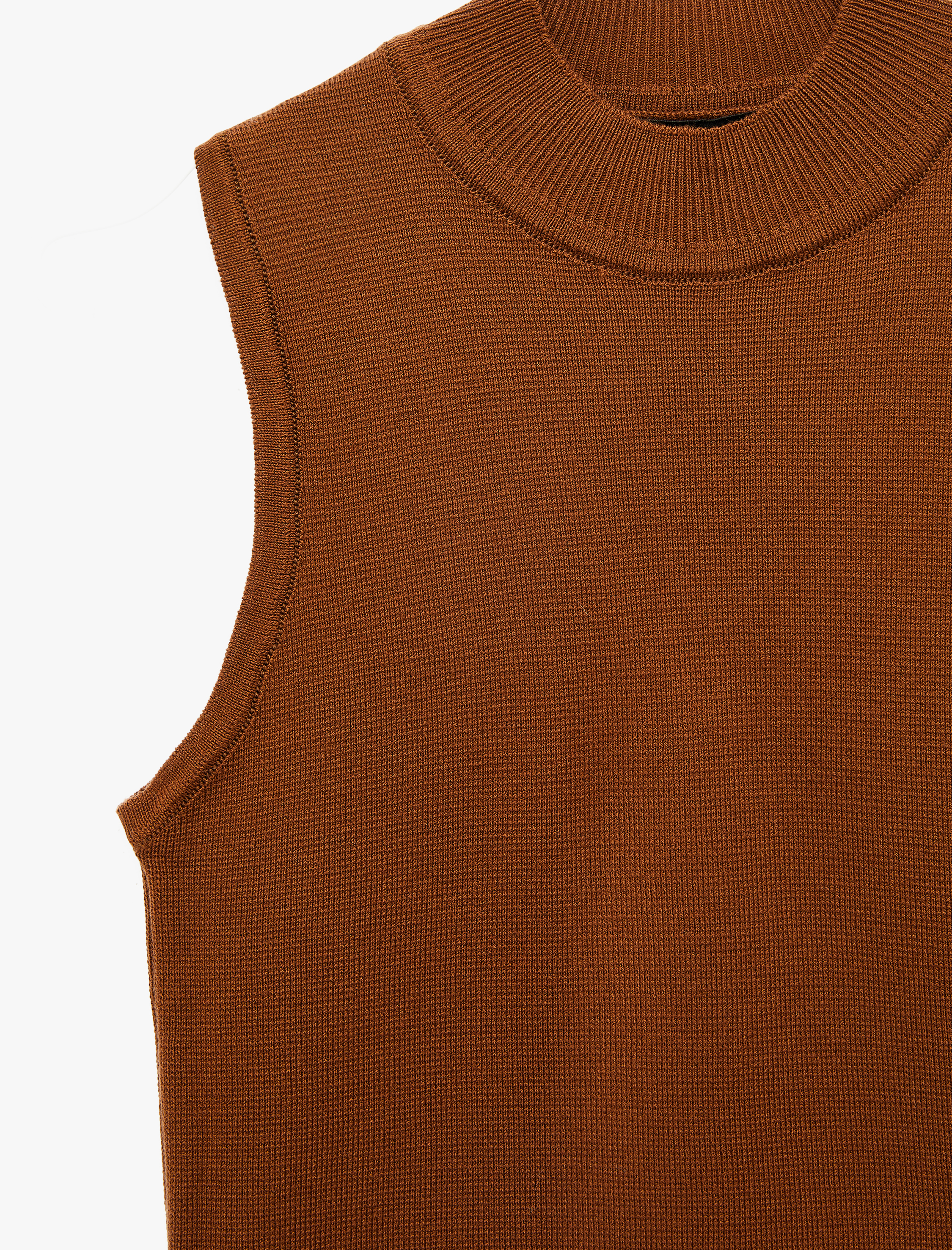   Dik Yaka Kolsuz Triko Bluz