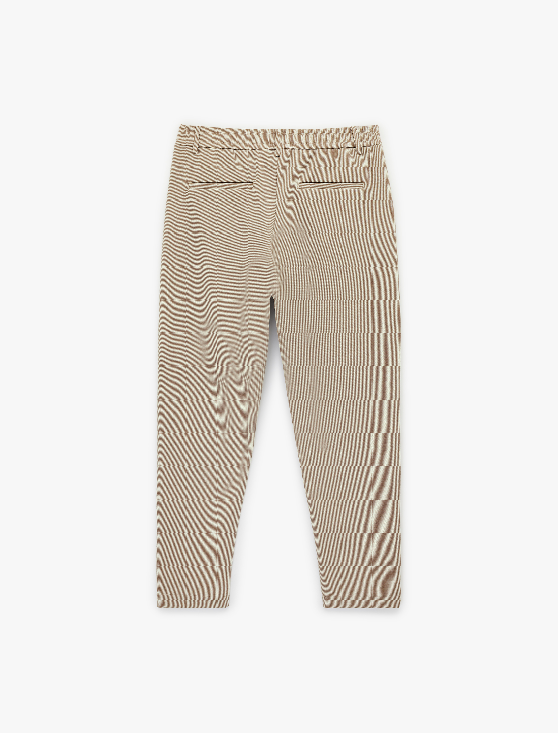   Slim Fit Viskon Karışımlı Cepli Düğmeli Chino Pantolon