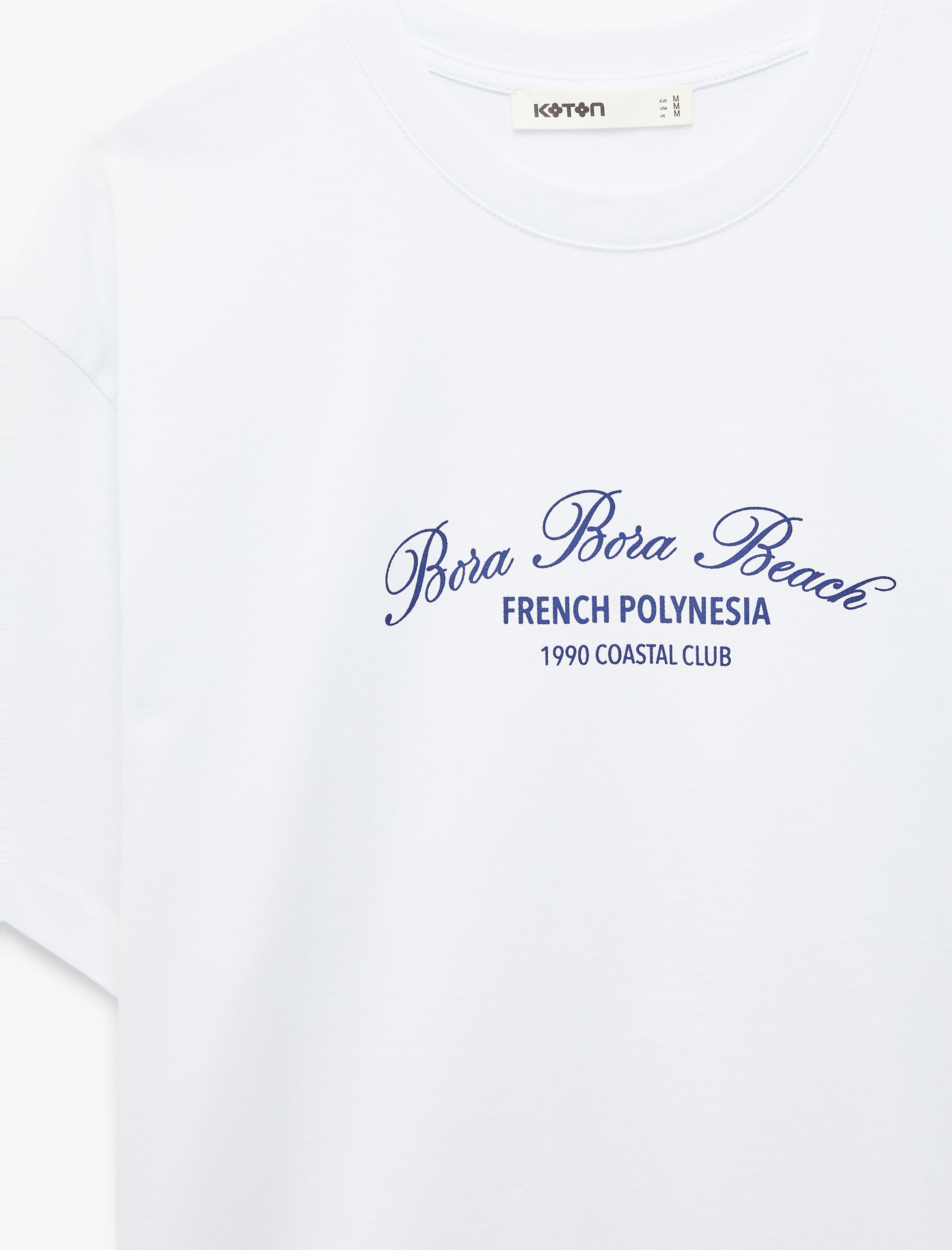   Kısa Kollu Bisiklet Yaka Baskılı Pamuklu Oversize Tişört