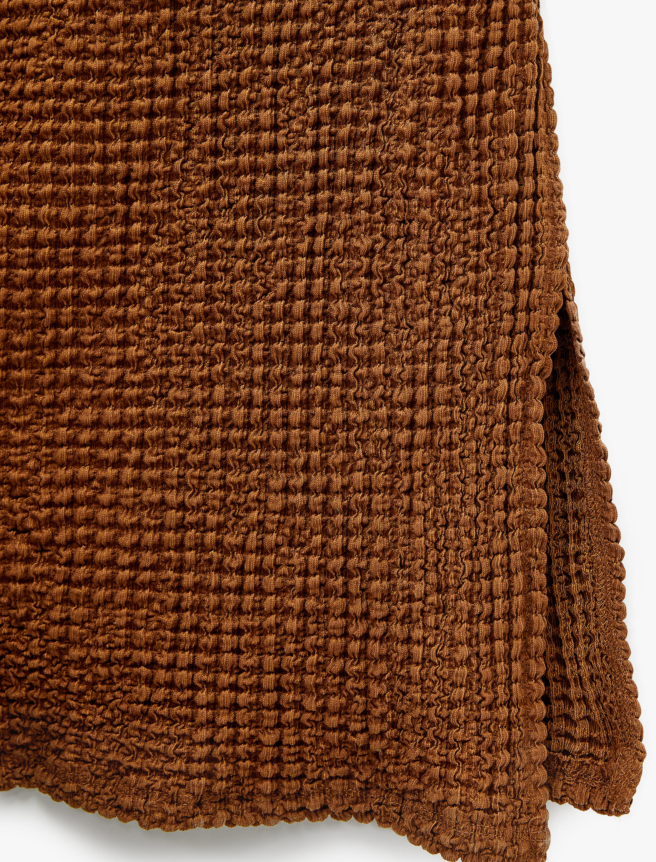   Bürümcük Kumaş Kolsuz Drape Detaylı Tek Omuz Uzun Elbise