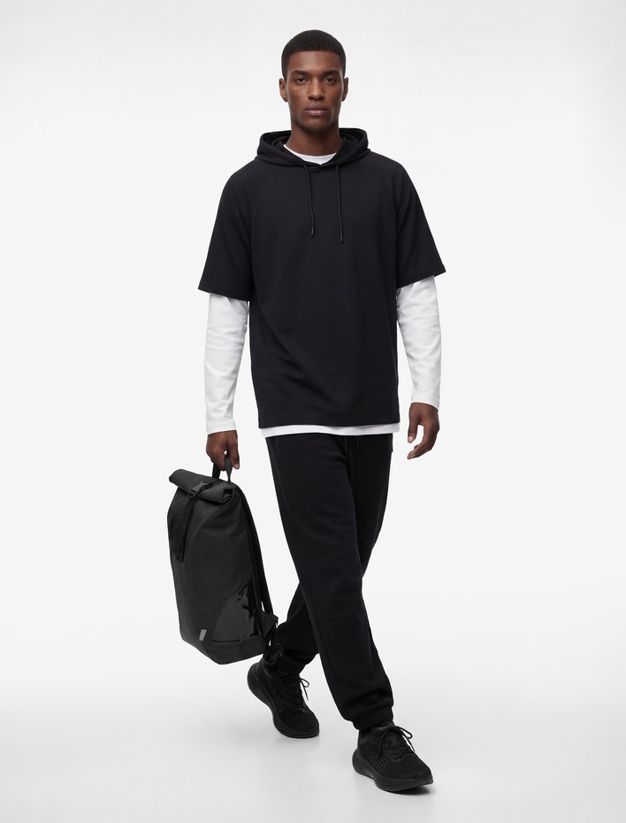  Cepli Beli Bağcıklı Tapered Fit Spor Eşofman Altı