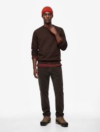 Regular Fit Uzun Kollu Dokulu Kapitone Bisiklet Yaka Sweatshirt