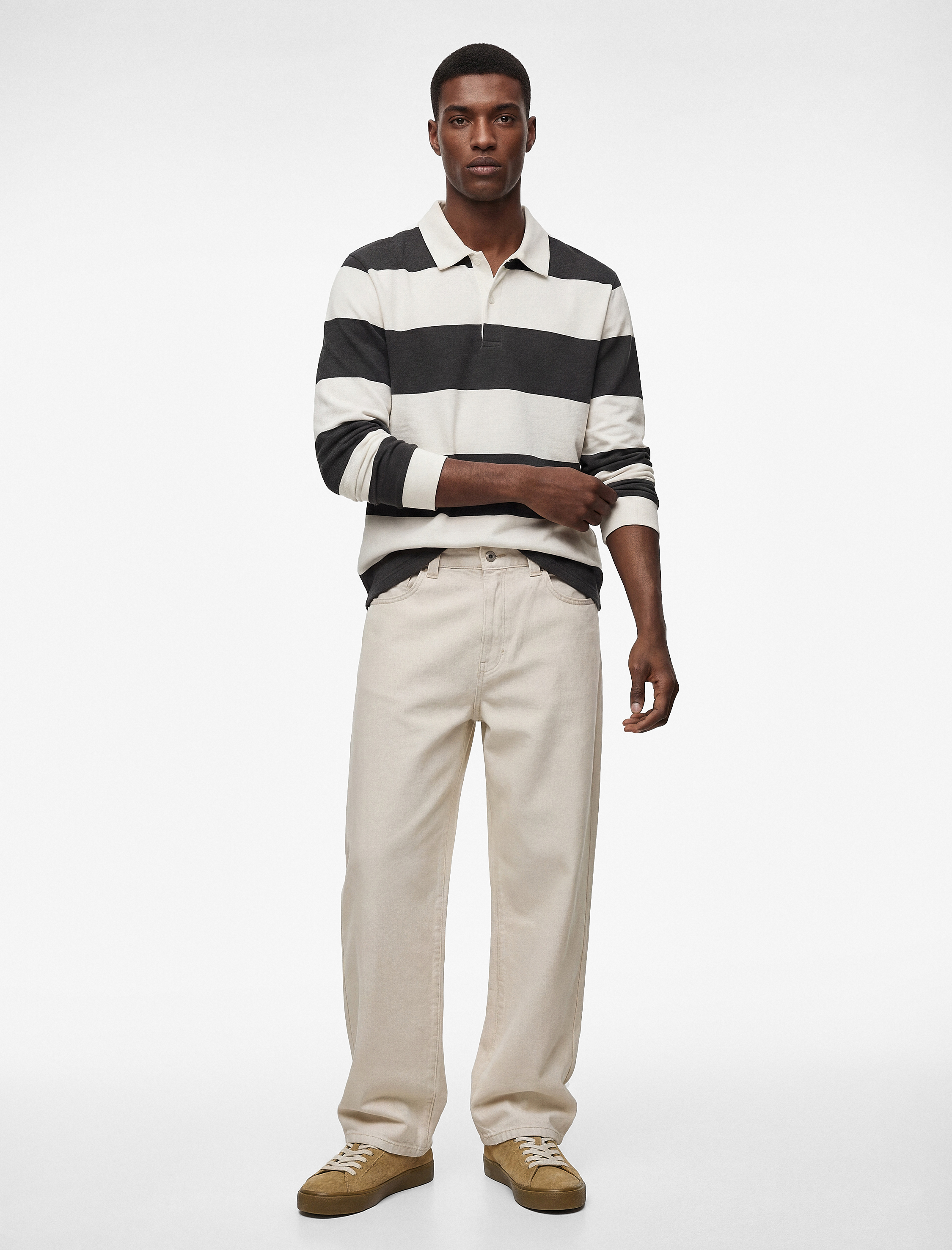   Uzun Kollu Şardonlu Oversize Sweatshirt