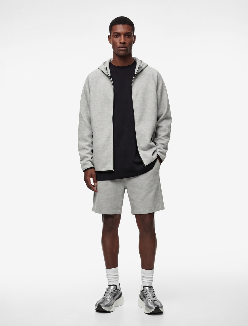 Koton Erkek Regular Fit Uzun Kollu Fermuarlı Cepli Kapşonlu Spor Sweatshirt