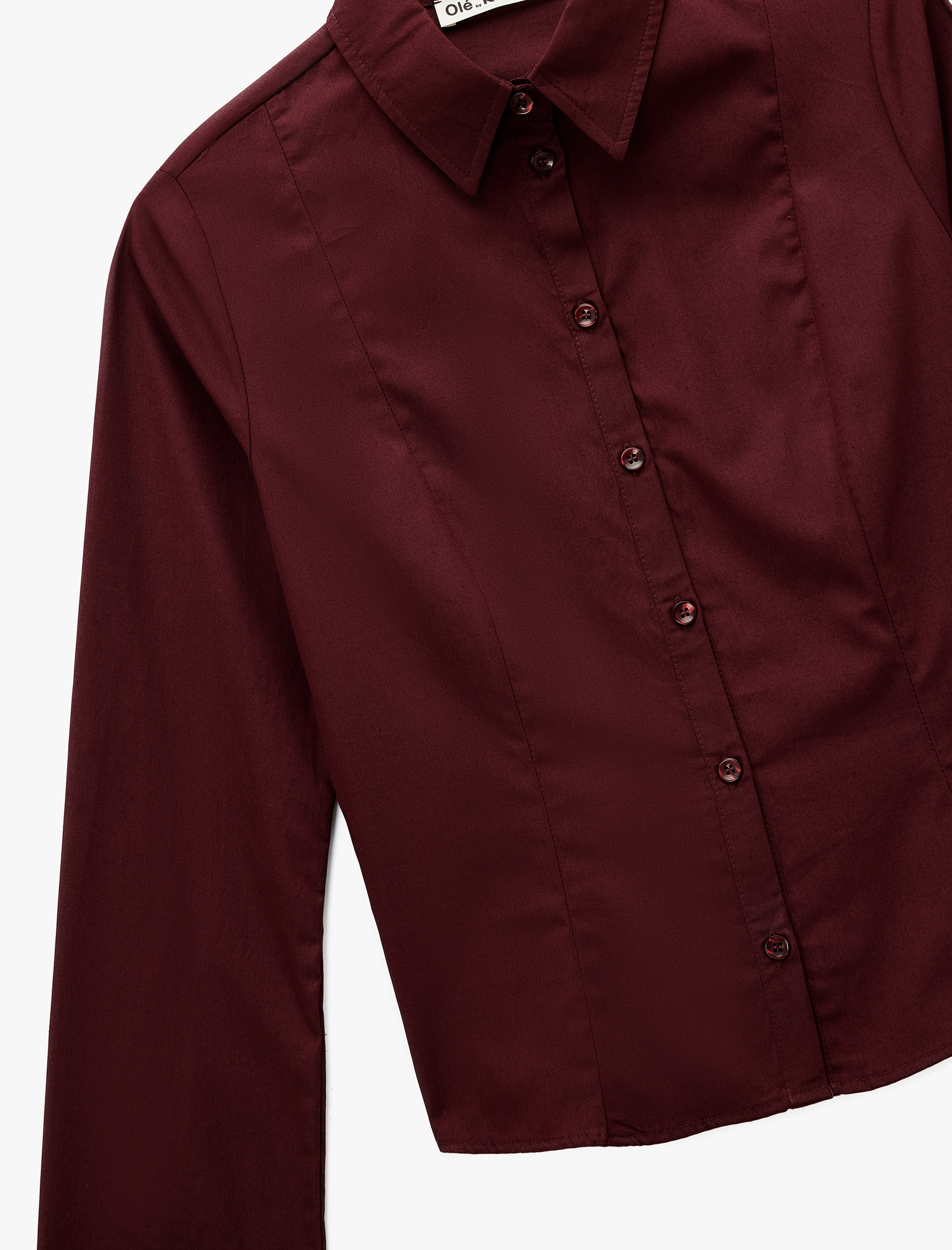   Pamuklu Uzun Kollu Slim Fit Düğmeli Klasik Yaka Gömlek