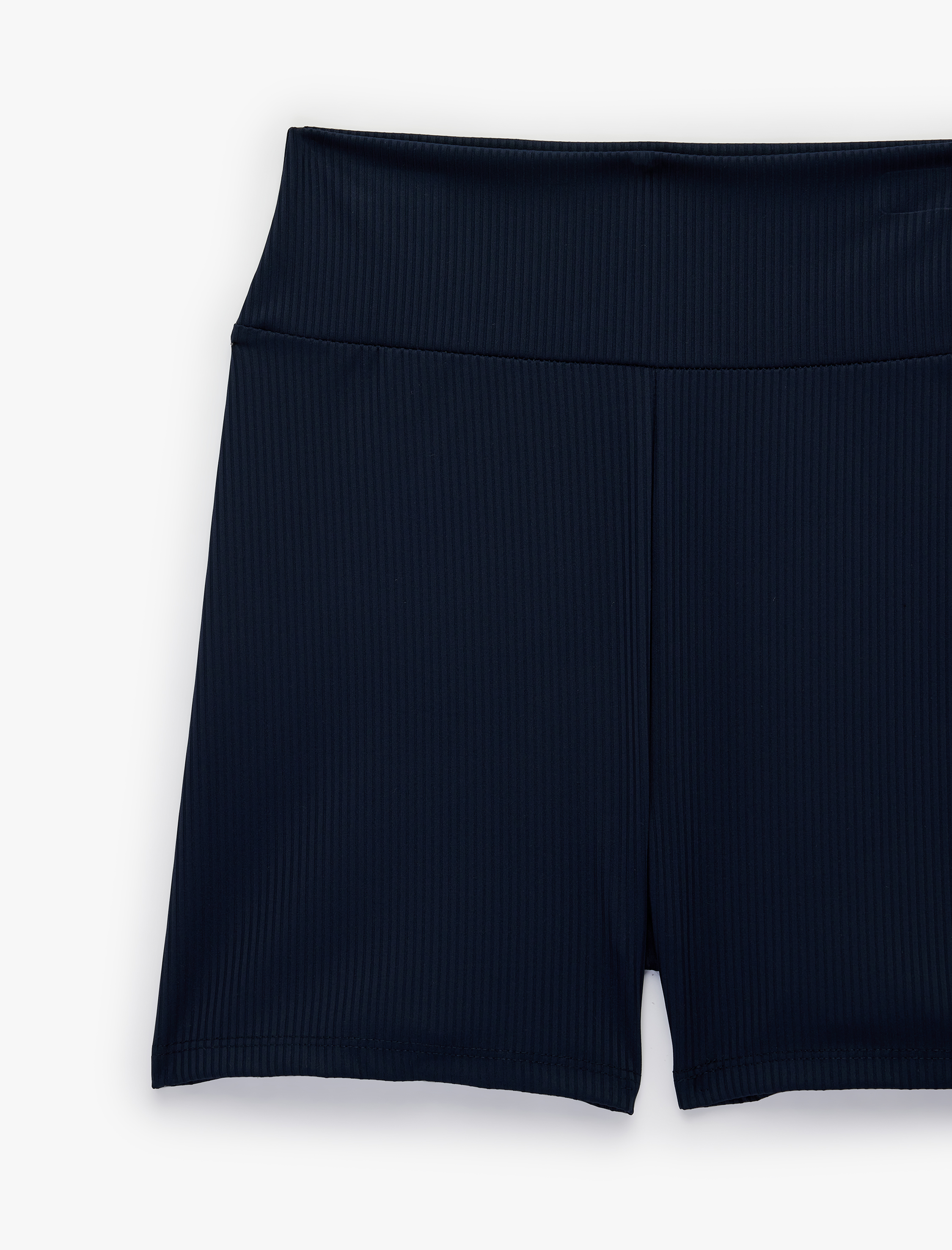   Yüksek Bel Slim Fit Spor Biker Tayt