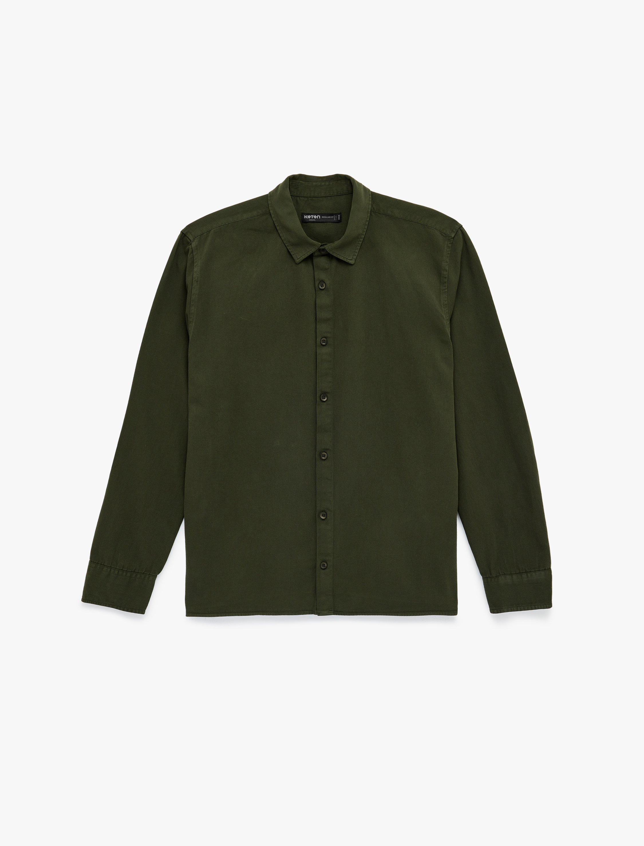   Regular Fit Pamuklu Klasik Yaka Uzun Kollu Gömlek