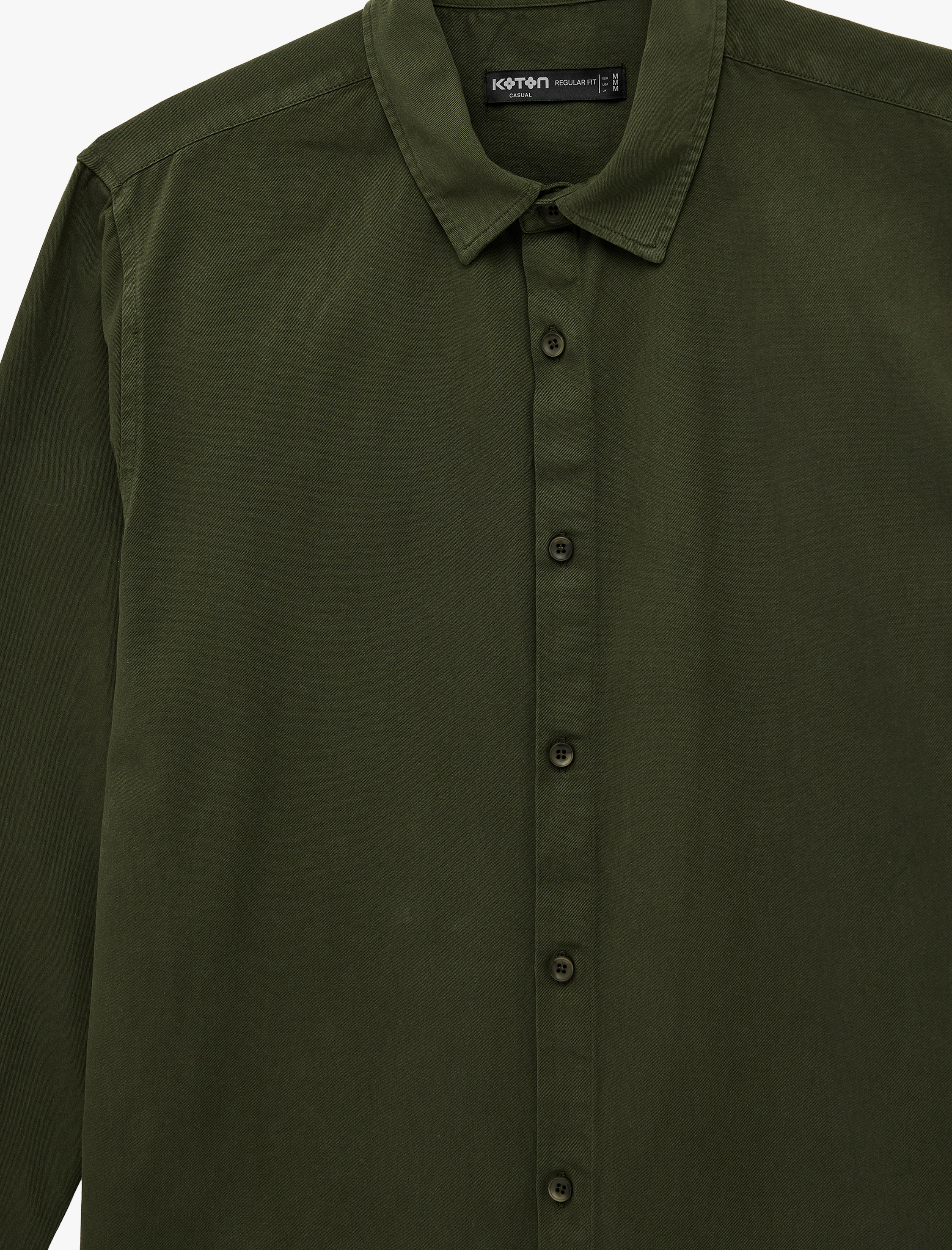   Regular Fit Pamuklu Klasik Yaka Uzun Kollu Gömlek