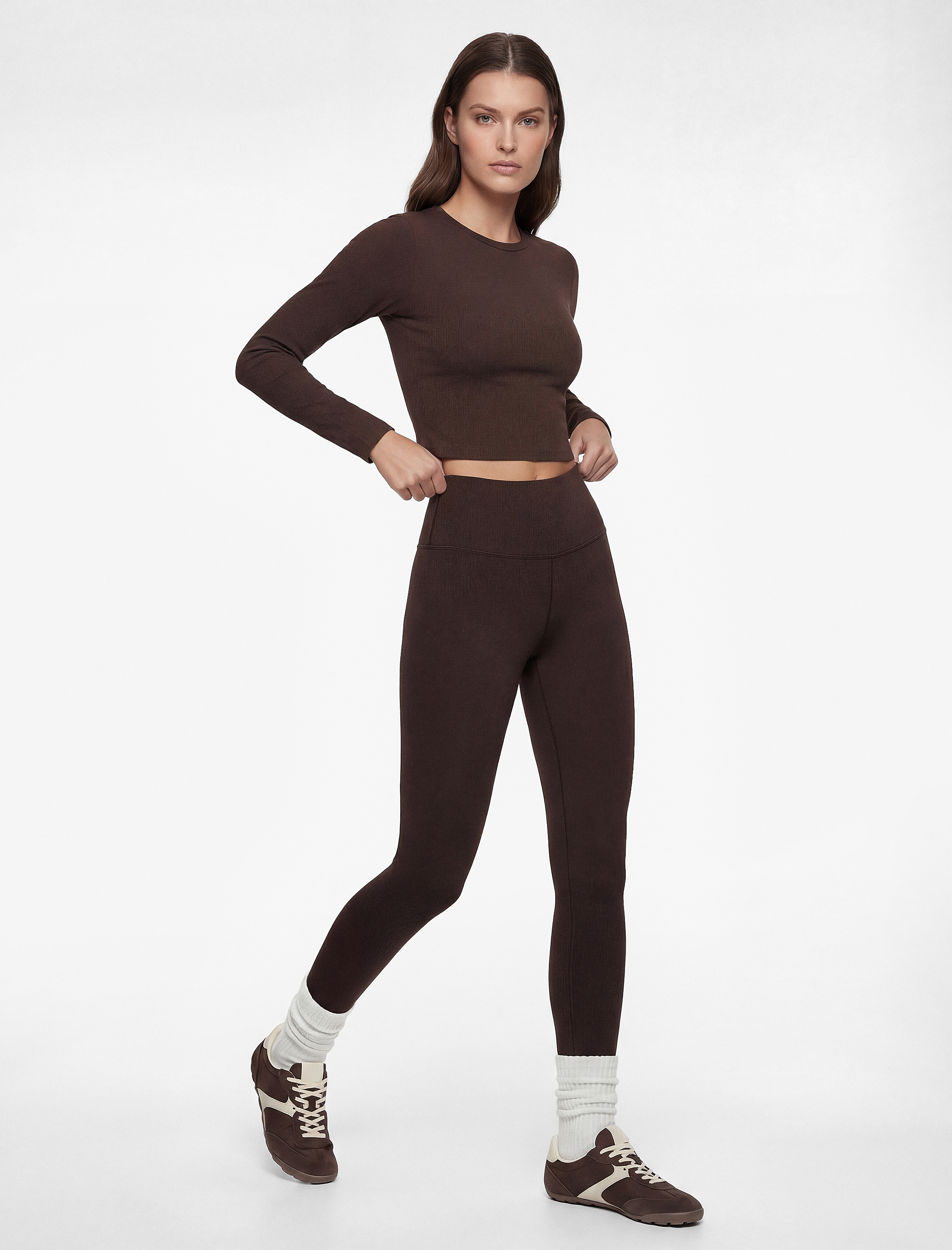   Yüksek Bel Skinny Fit Spor Tayt