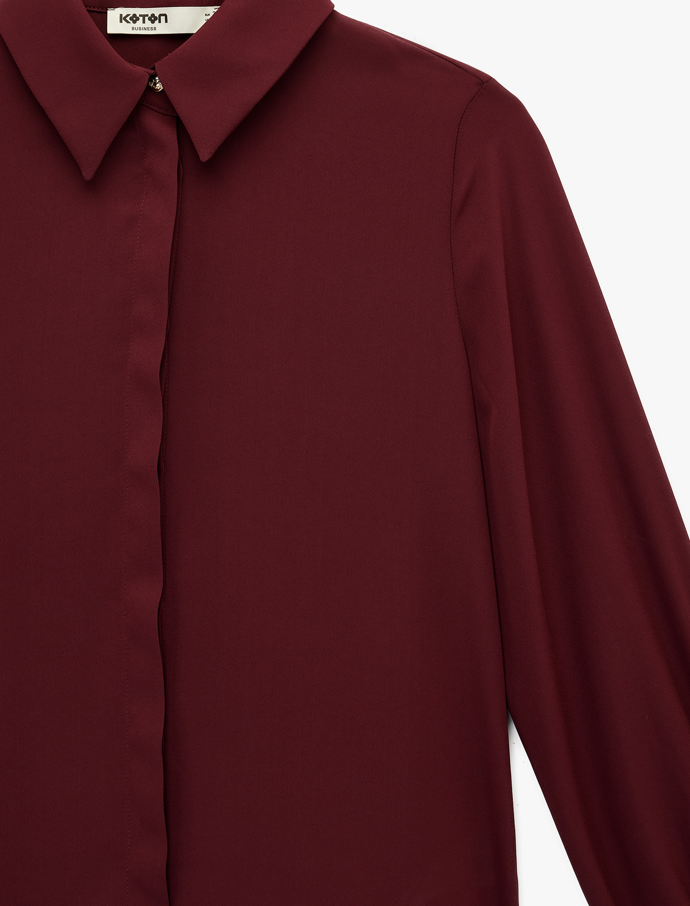   Regular Fit Klasik Yaka Düğmeli Uzun Kollu Gömlek