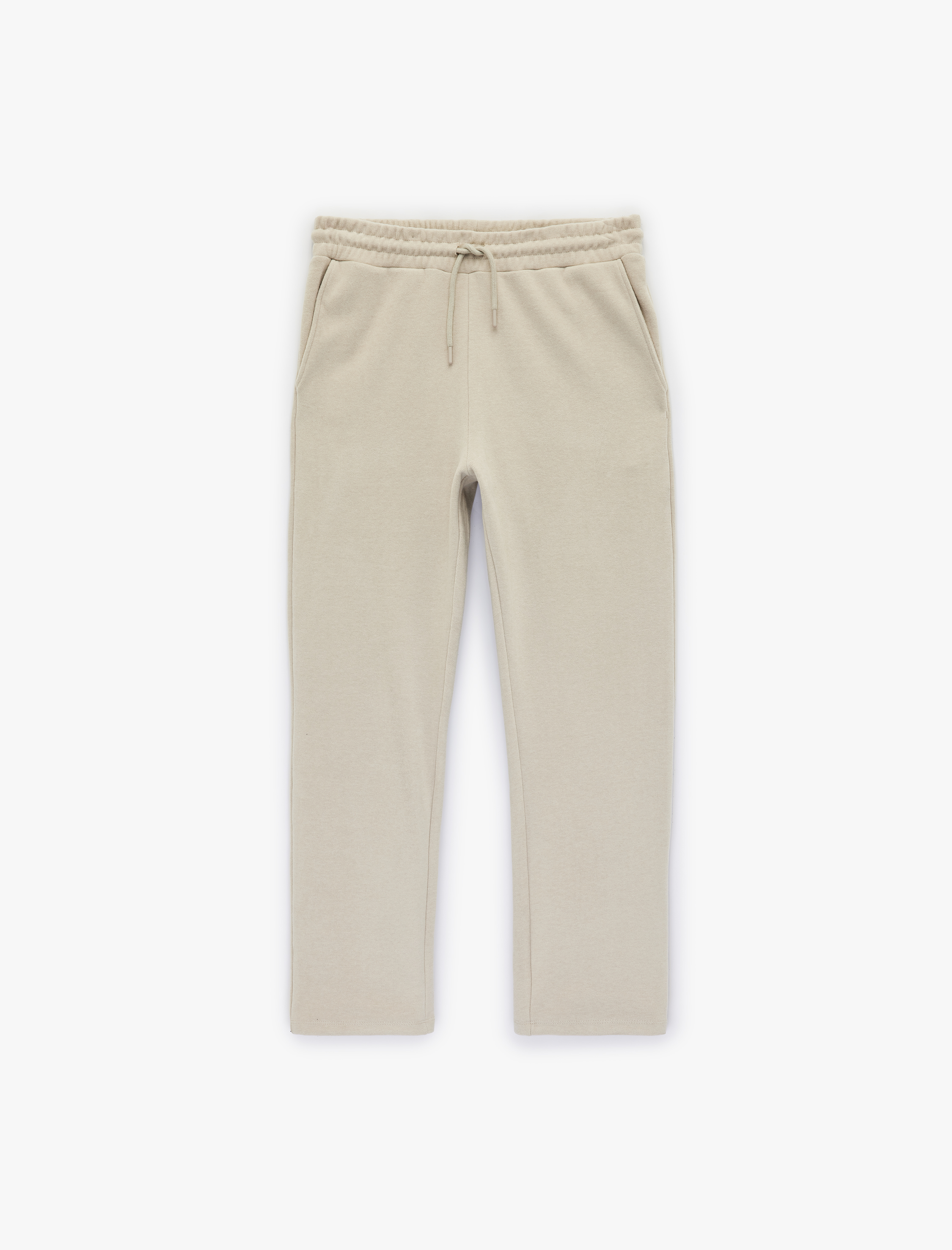   Cepli Regular Fit Beli Bağcıklı Eşofman Altı