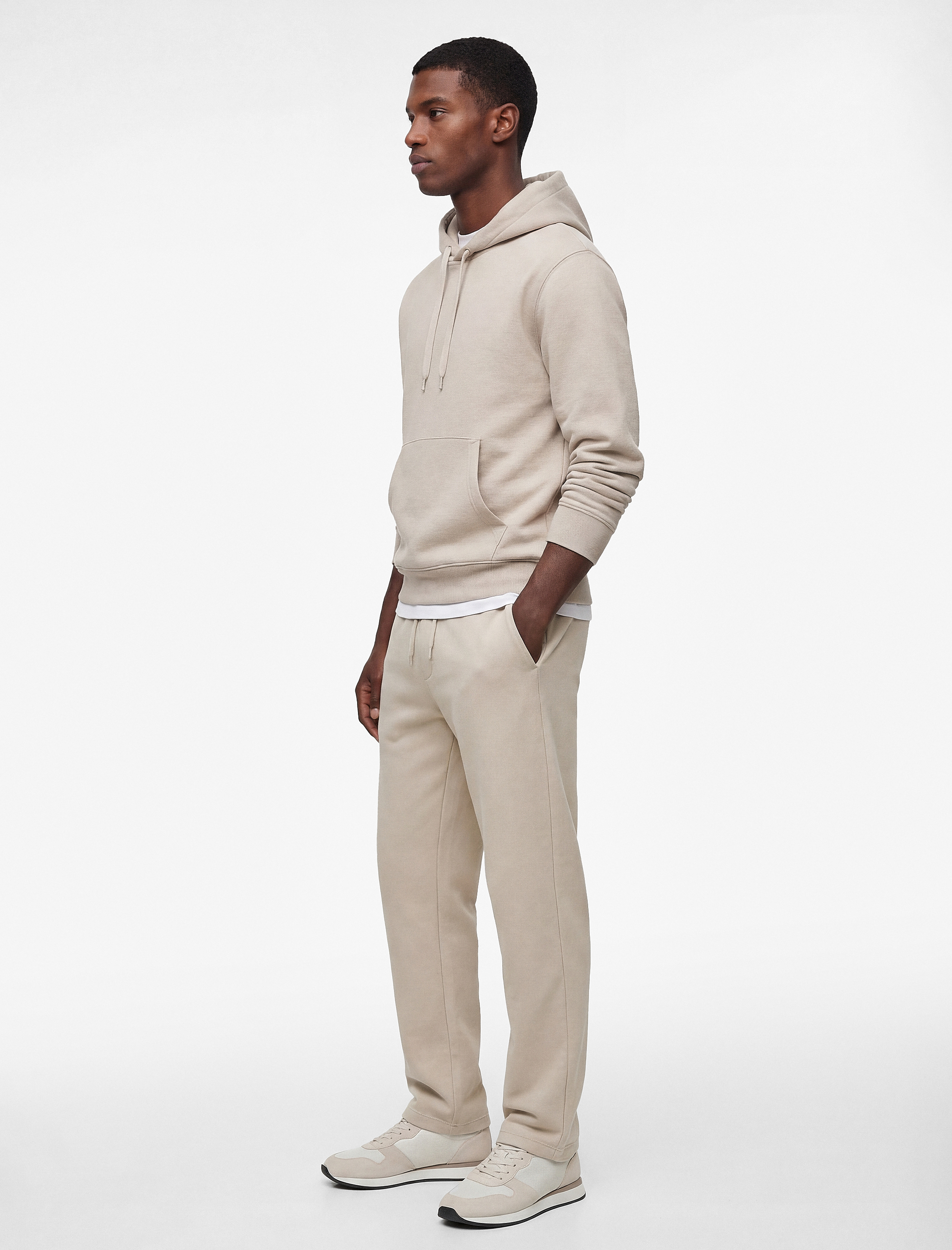   Cepli Regular Fit Beli Bağcıklı Eşofman Altı