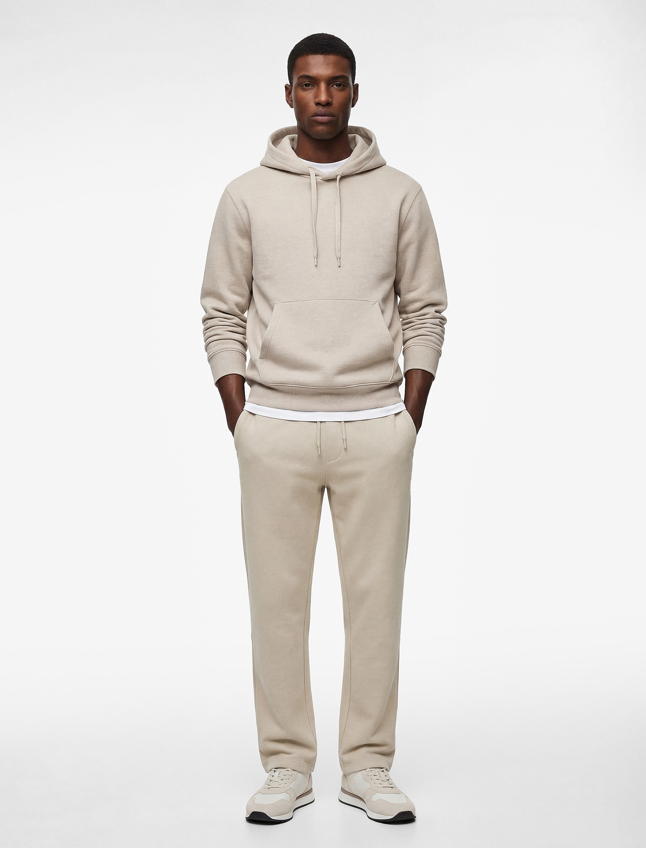   Cepli Regular Fit Beli Bağcıklı Eşofman Altı