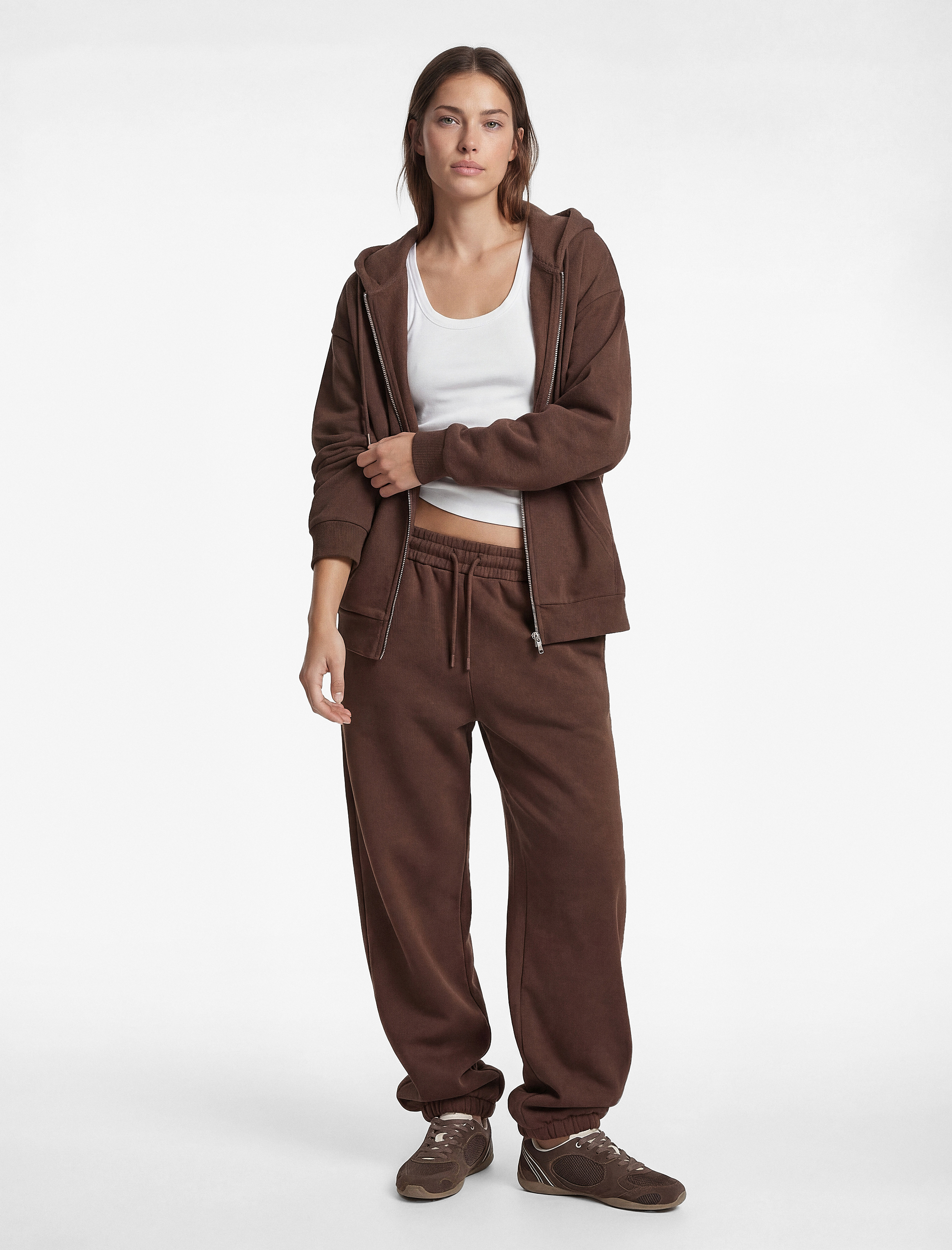   Yüksek Bel Rahat Kalıp Cep Detaylı Jogger Eşofman Altı