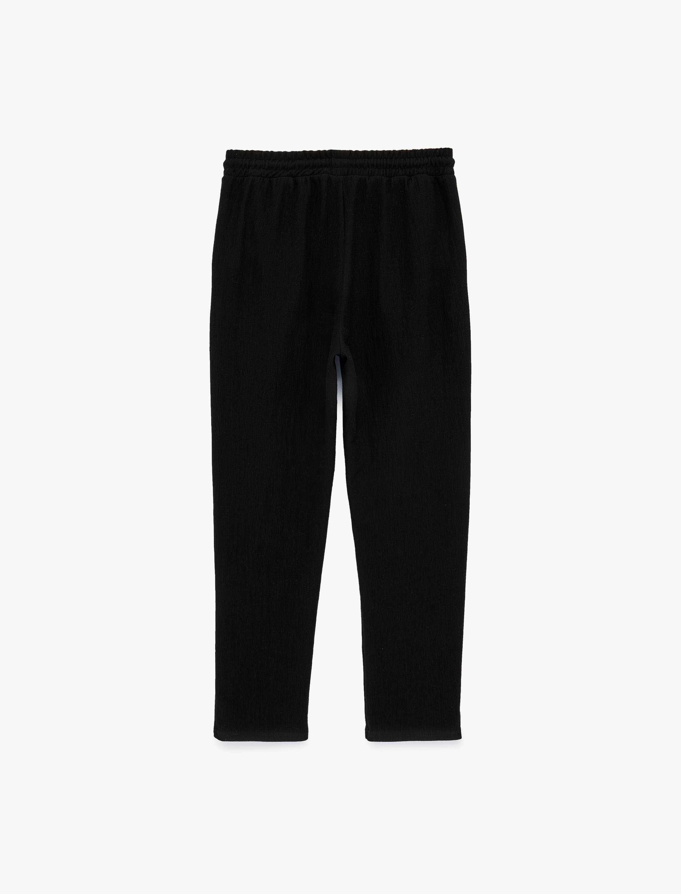   Normal Paça Regular Fit Cepli Dokulu Beli Bağcıklı Eşofman Altı