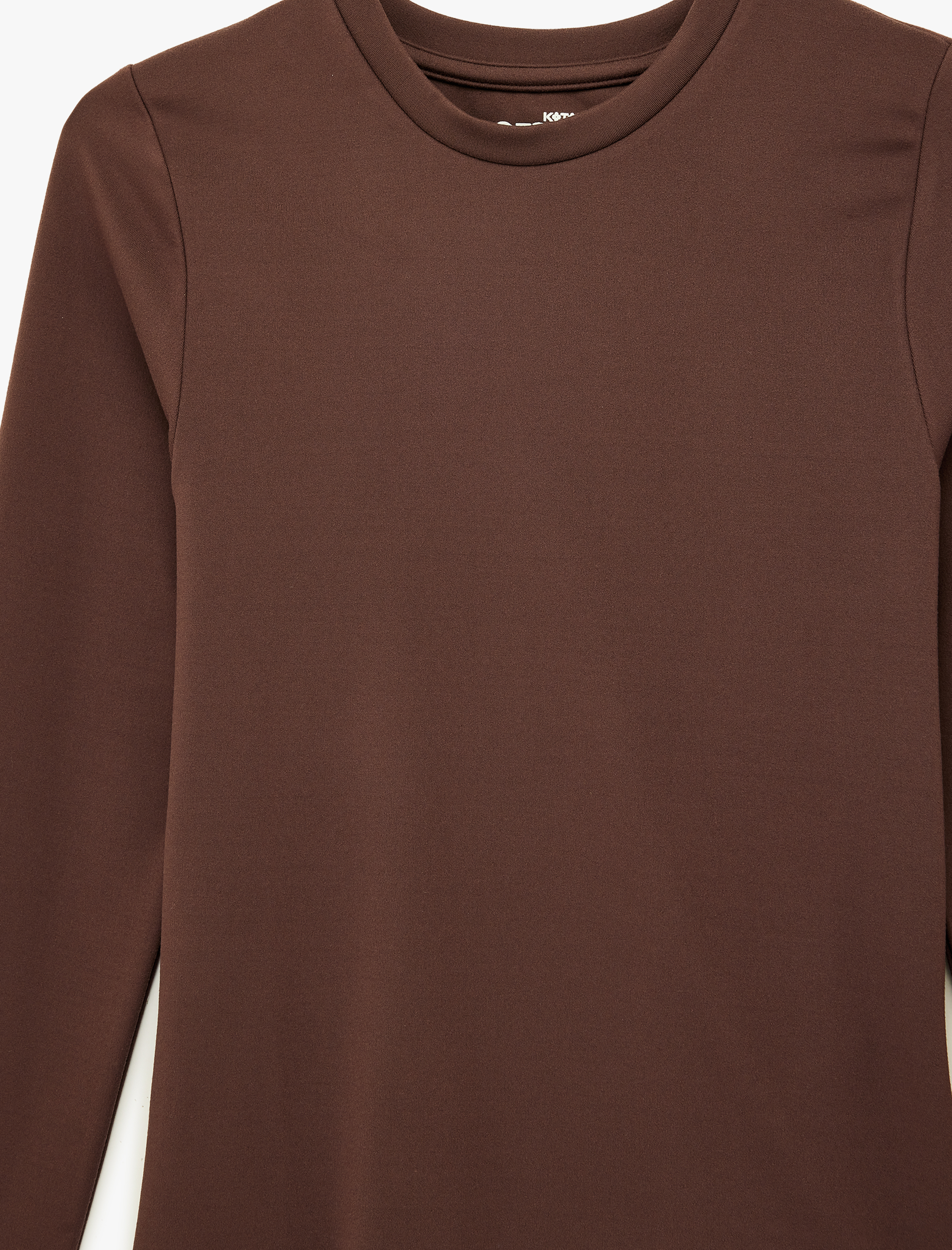   Bisiklet Yaka Uzun Kollu Slim Fit Spor Tişört