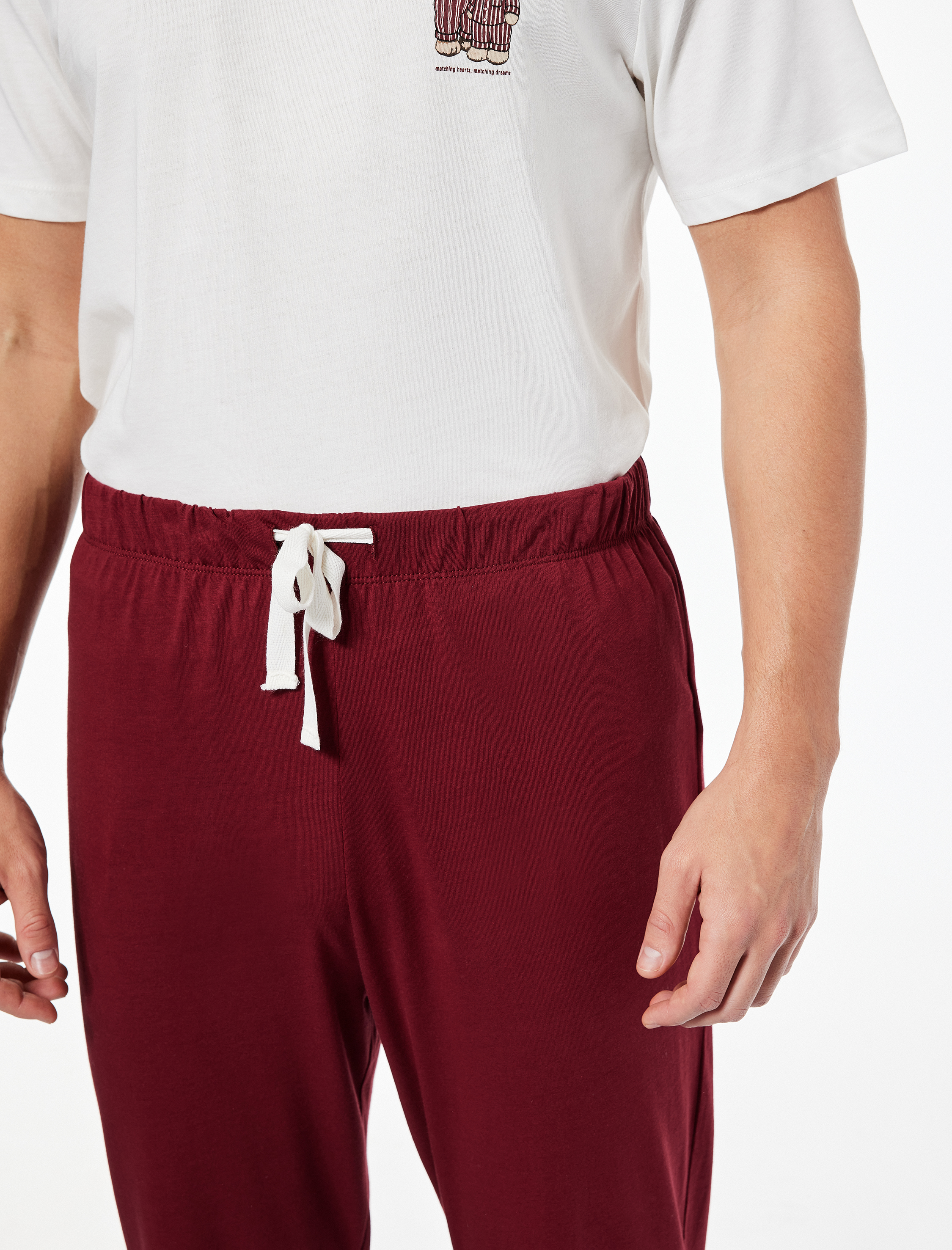   Rahat Kalıp Baskılı Pamuklu Örme Pijama Takımı