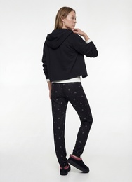 Beli Lastikli Rahat Kalıp Fiyonk Baskılı Pijama Altı