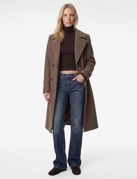 Trenç Kaban Uzun Kollu Cepli Kruvaze Kemerli