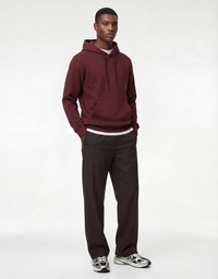 Şardonlu Uzun Kollu Basic Kapşonlu Sweatshirt