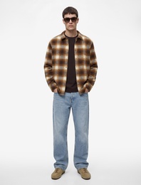 Regular Fit Uzun Kollu Klasik Yaka Oduncu Gömleği