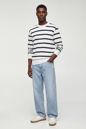 Uzun Kollu Bisiklet Yaka Şardonlu Regular Fit Sweatshirt