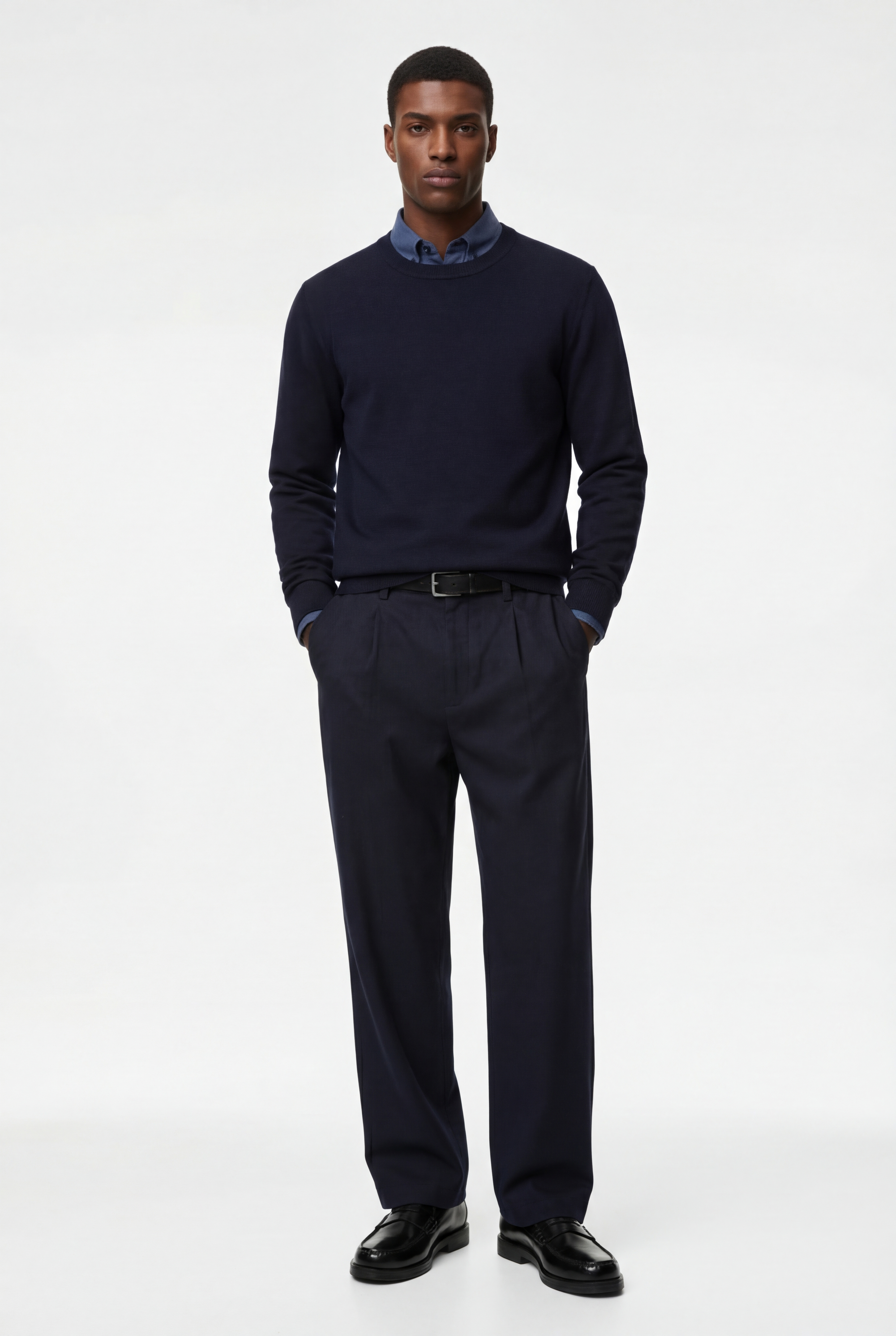   Uzun Kollu Bisiklet Yaka Basic Triko Kazak