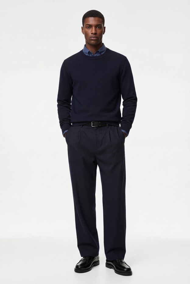  Uzun Kollu Bisiklet Yaka Basic Triko Kazak