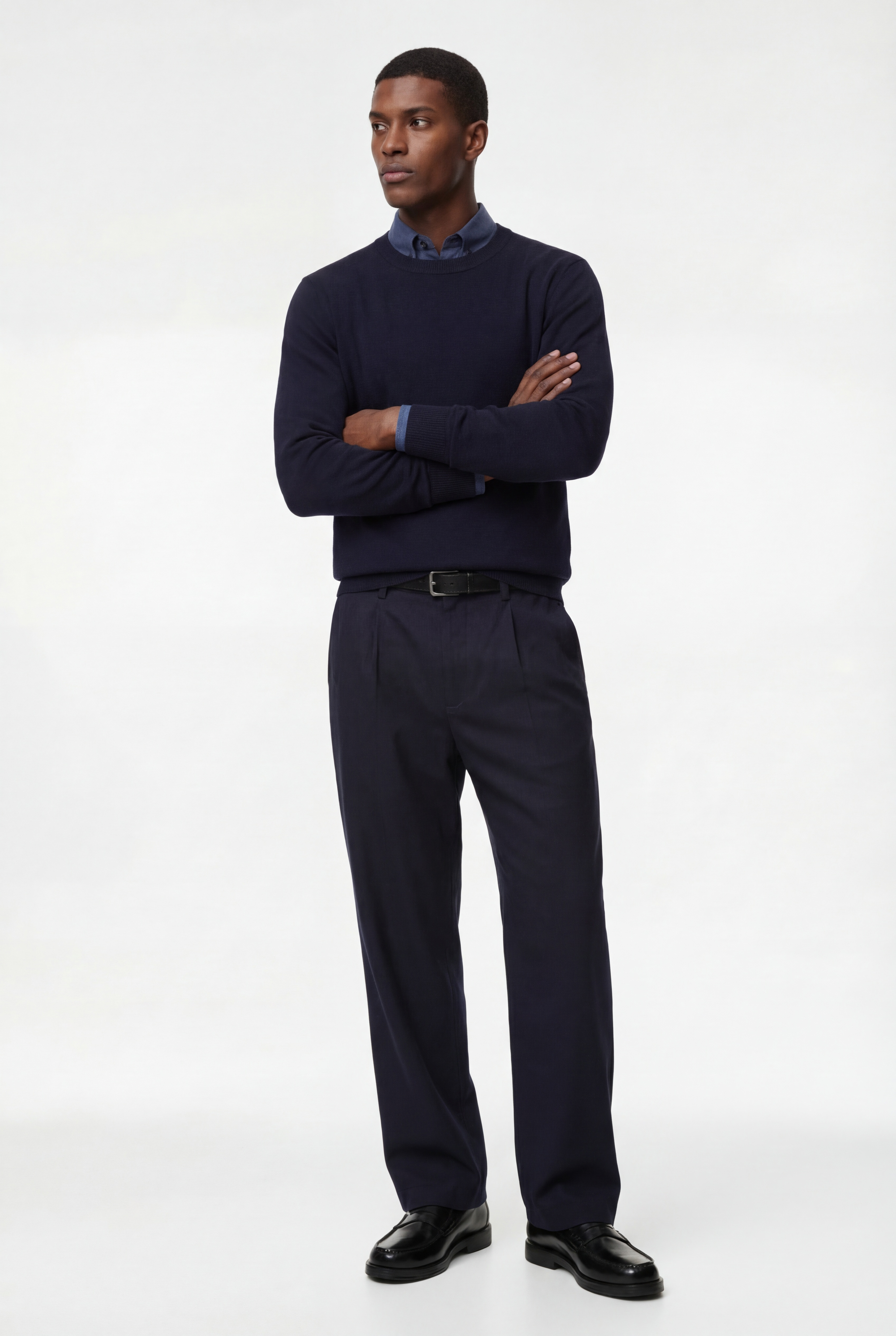   Uzun Kollu Bisiklet Yaka Basic Triko Kazak