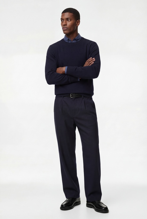  Uzun Kollu Bisiklet Yaka Basic Triko Kazak