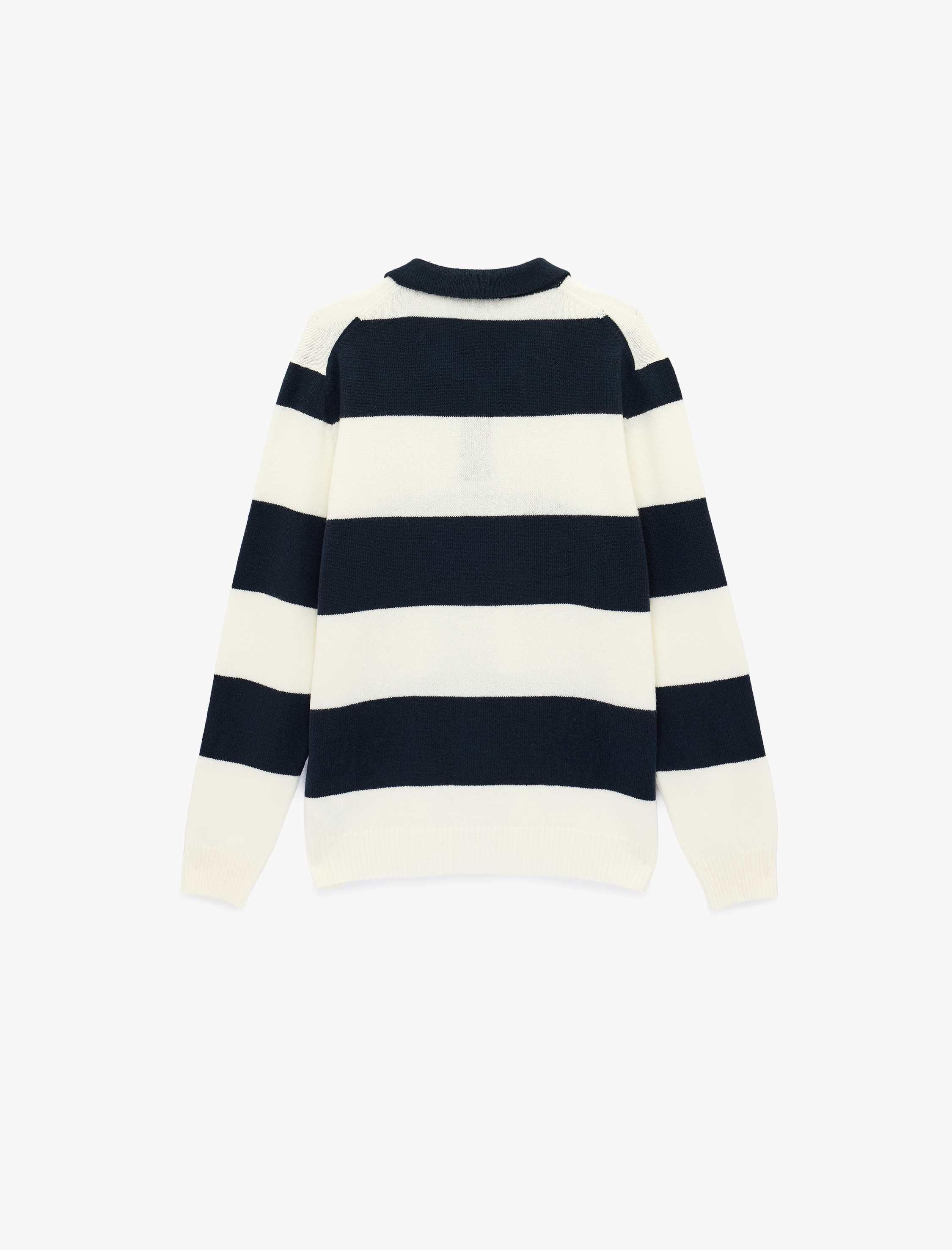   Regular Fit Uzun Kollu Polo Yaka Kışlık Triko Kazak