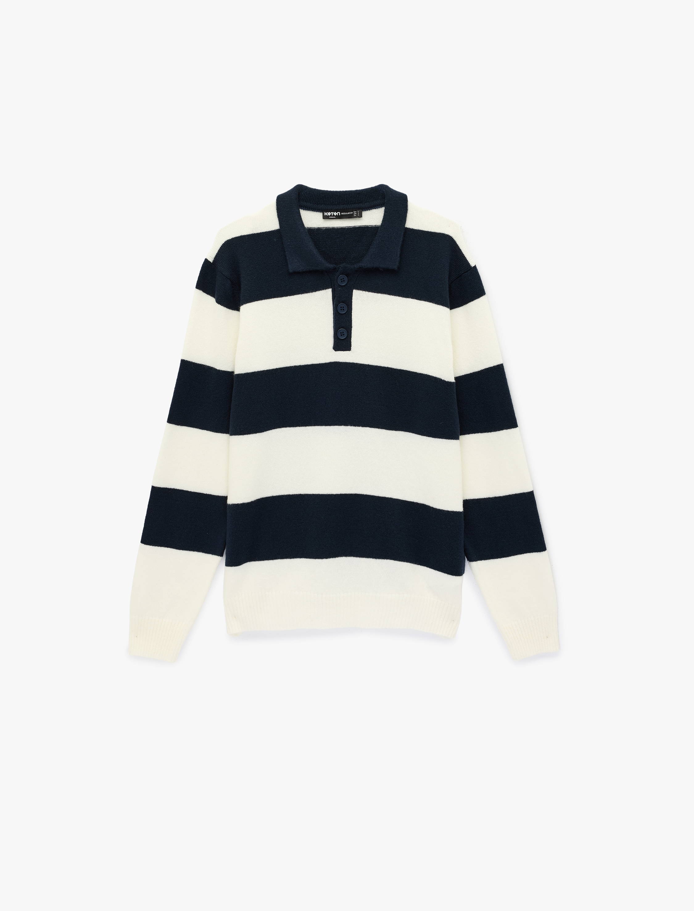   Regular Fit Uzun Kollu Polo Yaka Kışlık Triko Kazak