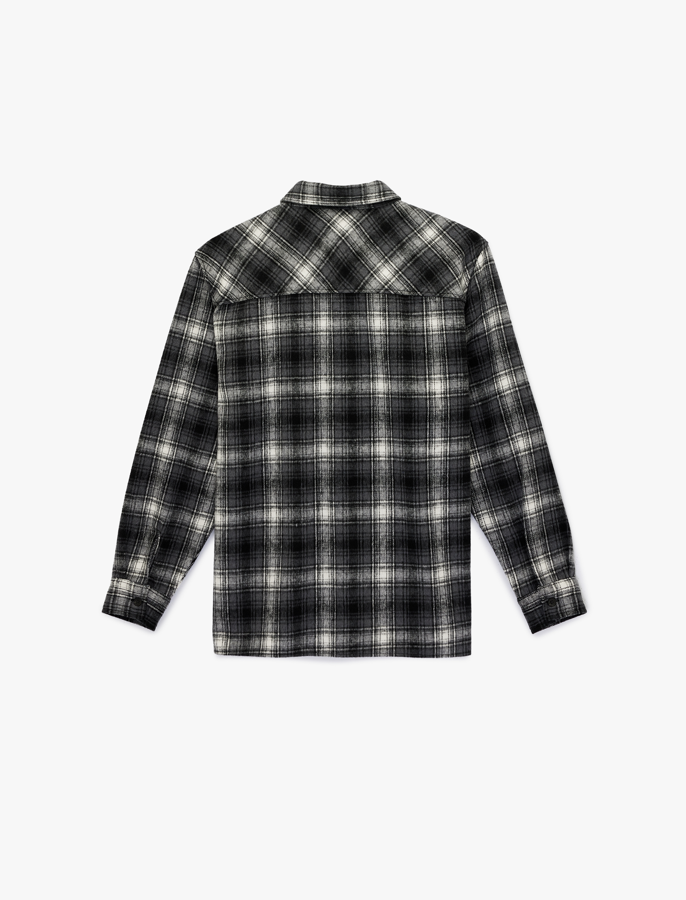   Regular Fit Uzun Kollu Düğmeli Klasik Yaka Oduncu Gömleği