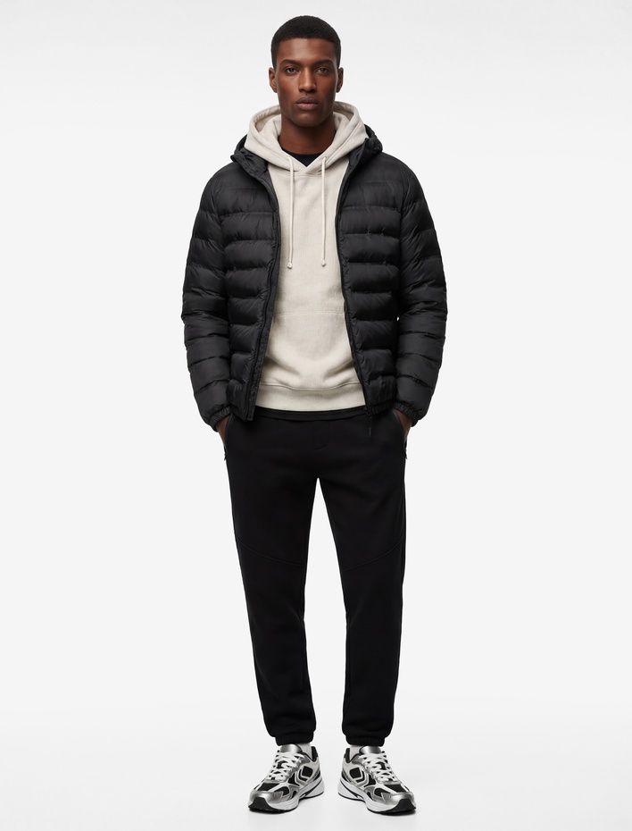  Beli Bağcıklı Fermuarlı Cepli Şardonlu Jogger Eşofman Altı