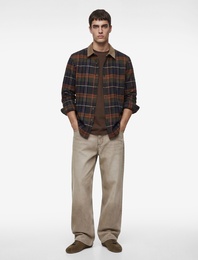 Regular Fit Uzun Kollu Klasik Yaka Oduncu Gömlek