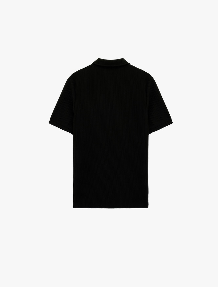  Regular Fit Kısa Kollu Düğmeli Polo Yaka Tişört