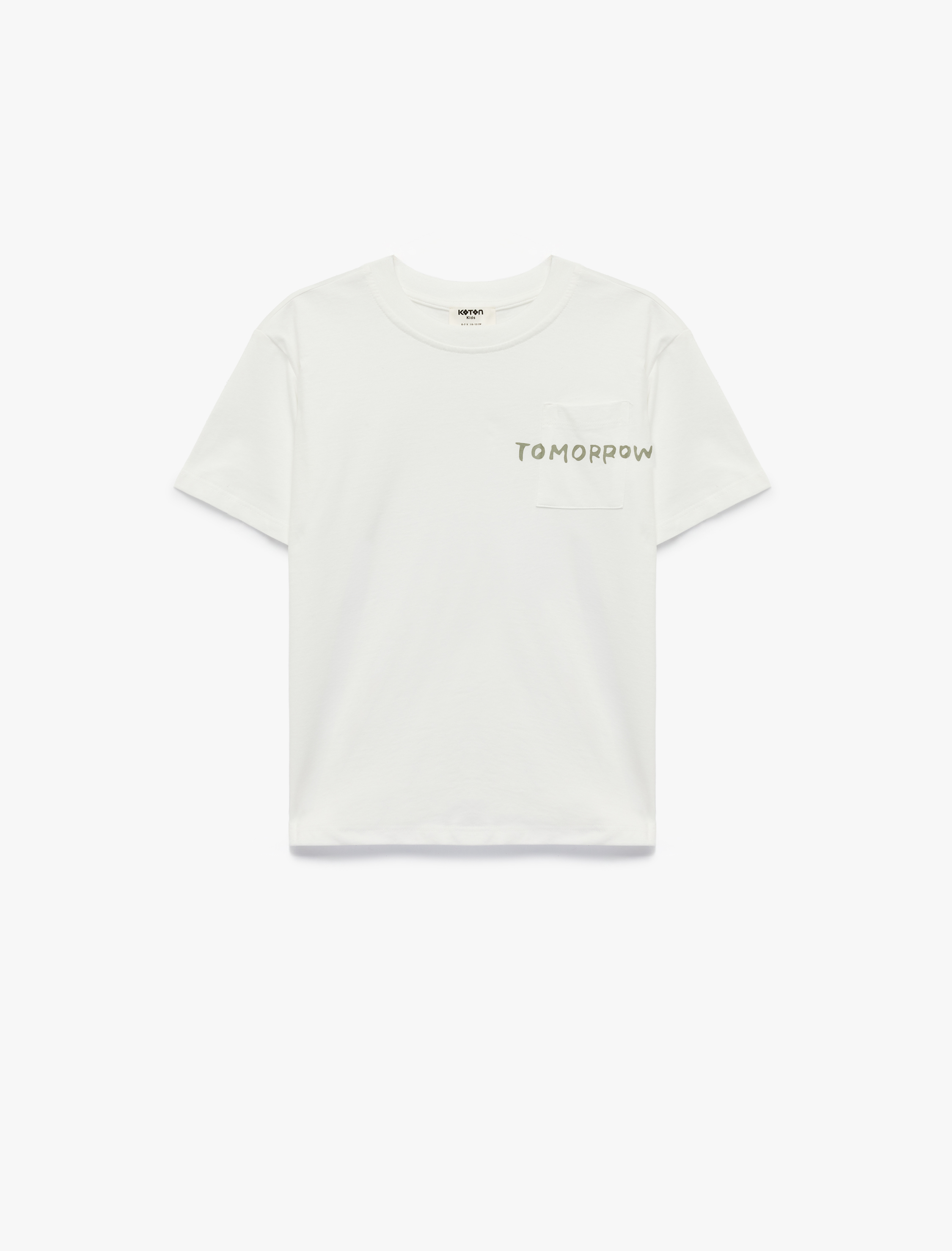  Erkek Çocuk Pamuklu Kısa Kollu Bisiklet Yaka Baskılı Tişört