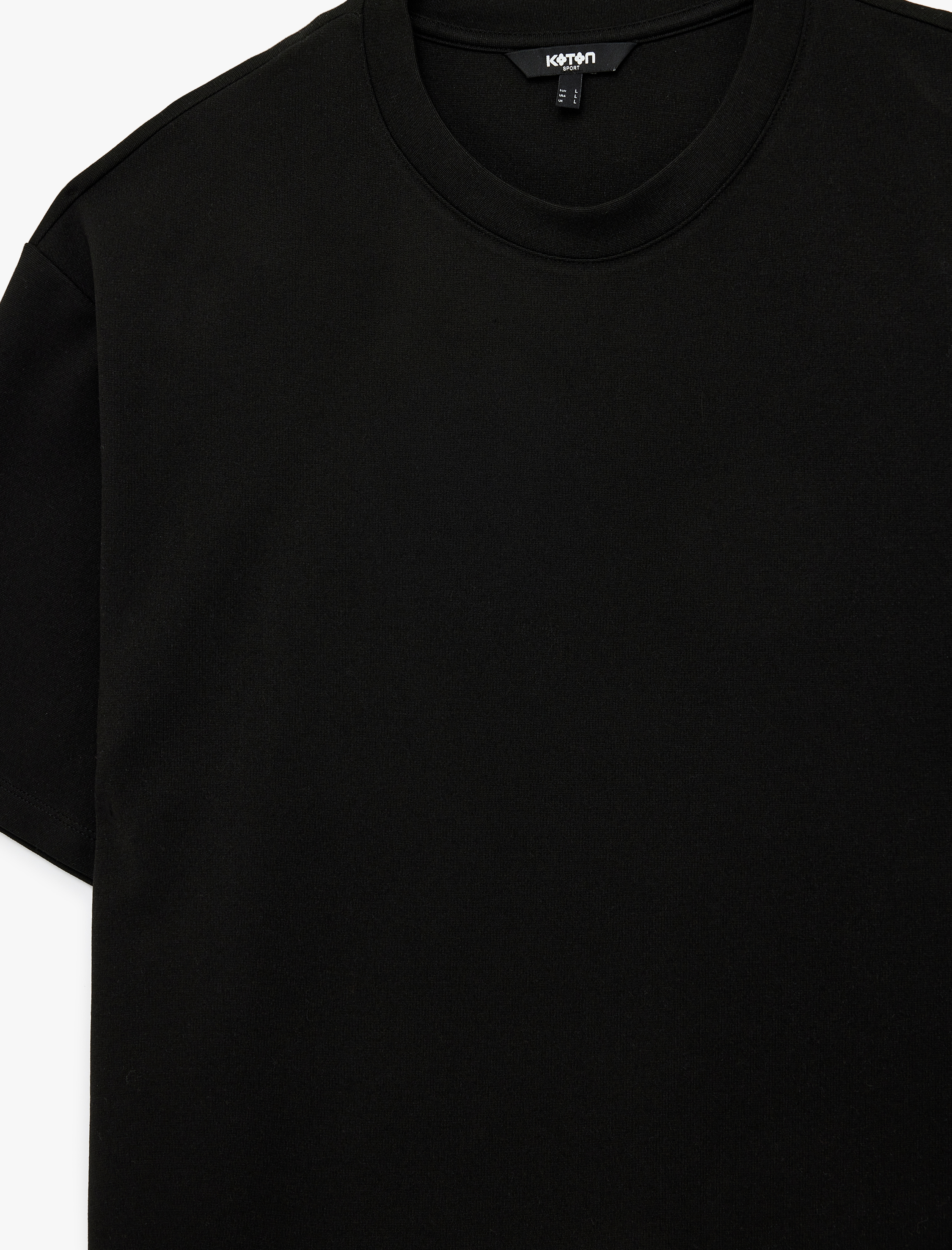   Bisiklet Yaka Rahat Kesim Viskon Karışımlı Kısa Kollu Baskılı Spor Tişört