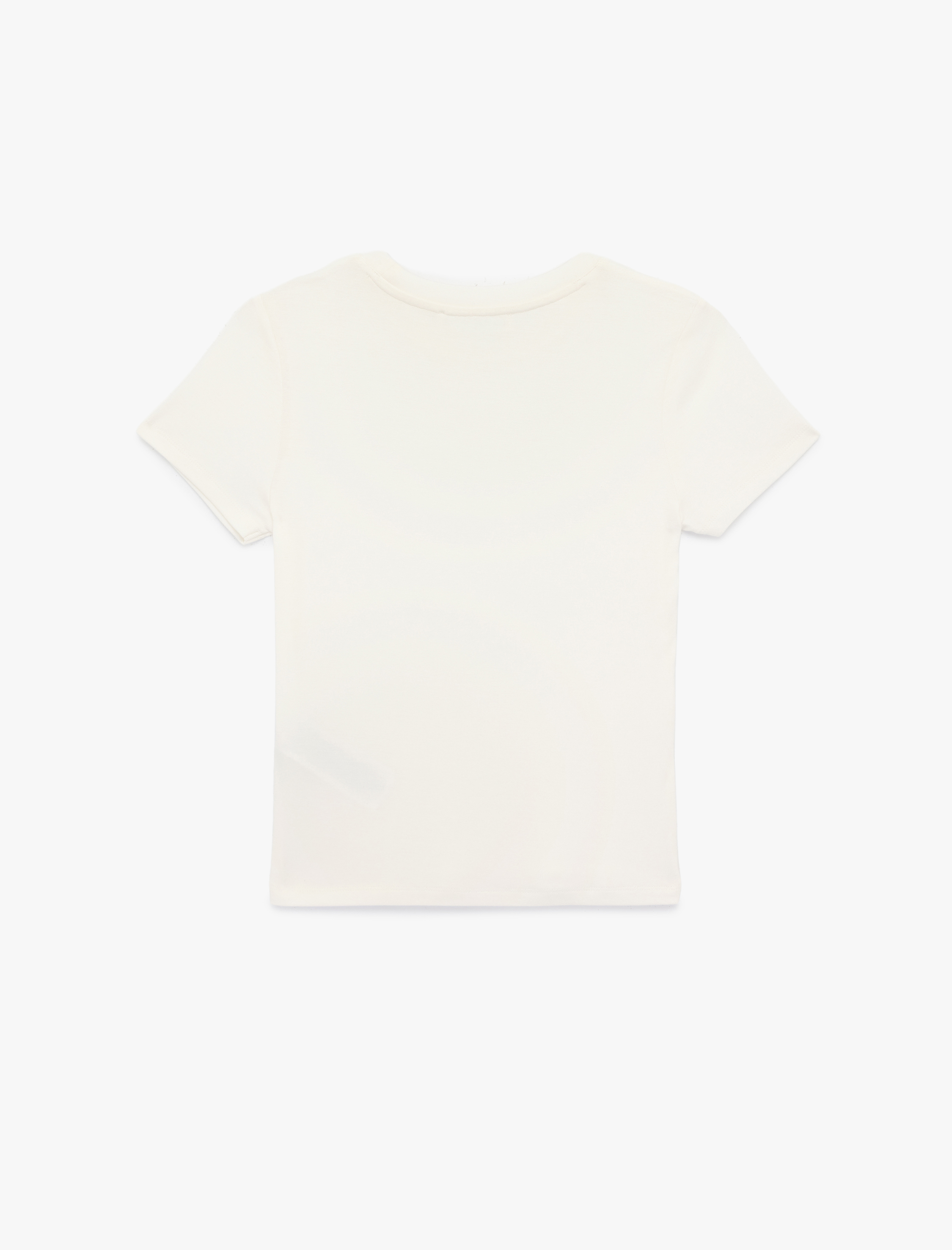   Bisiklet Yaka Kısa Kollu Viskon Basic Tişört