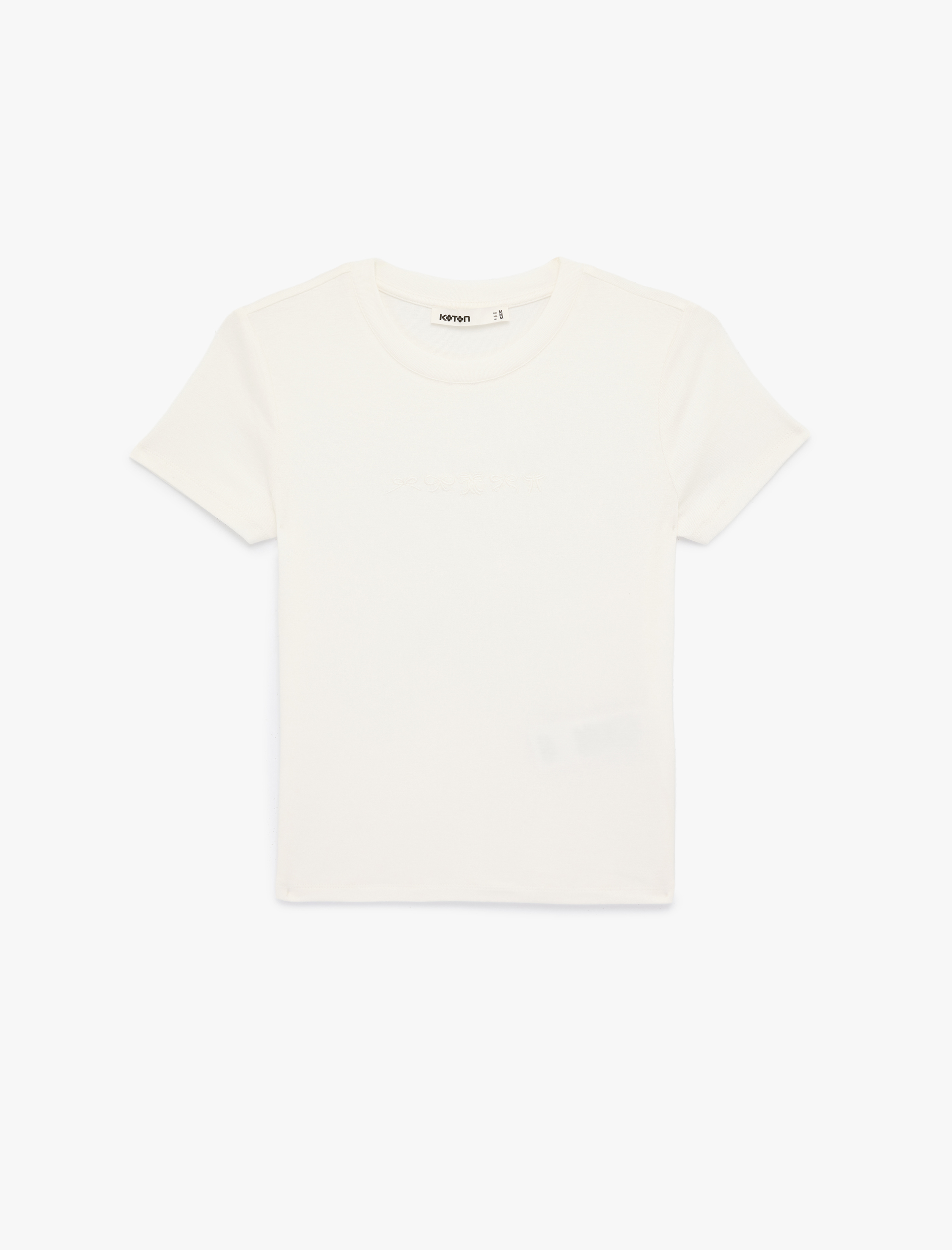   Bisiklet Yaka Kısa Kollu Viskon Basic Tişört