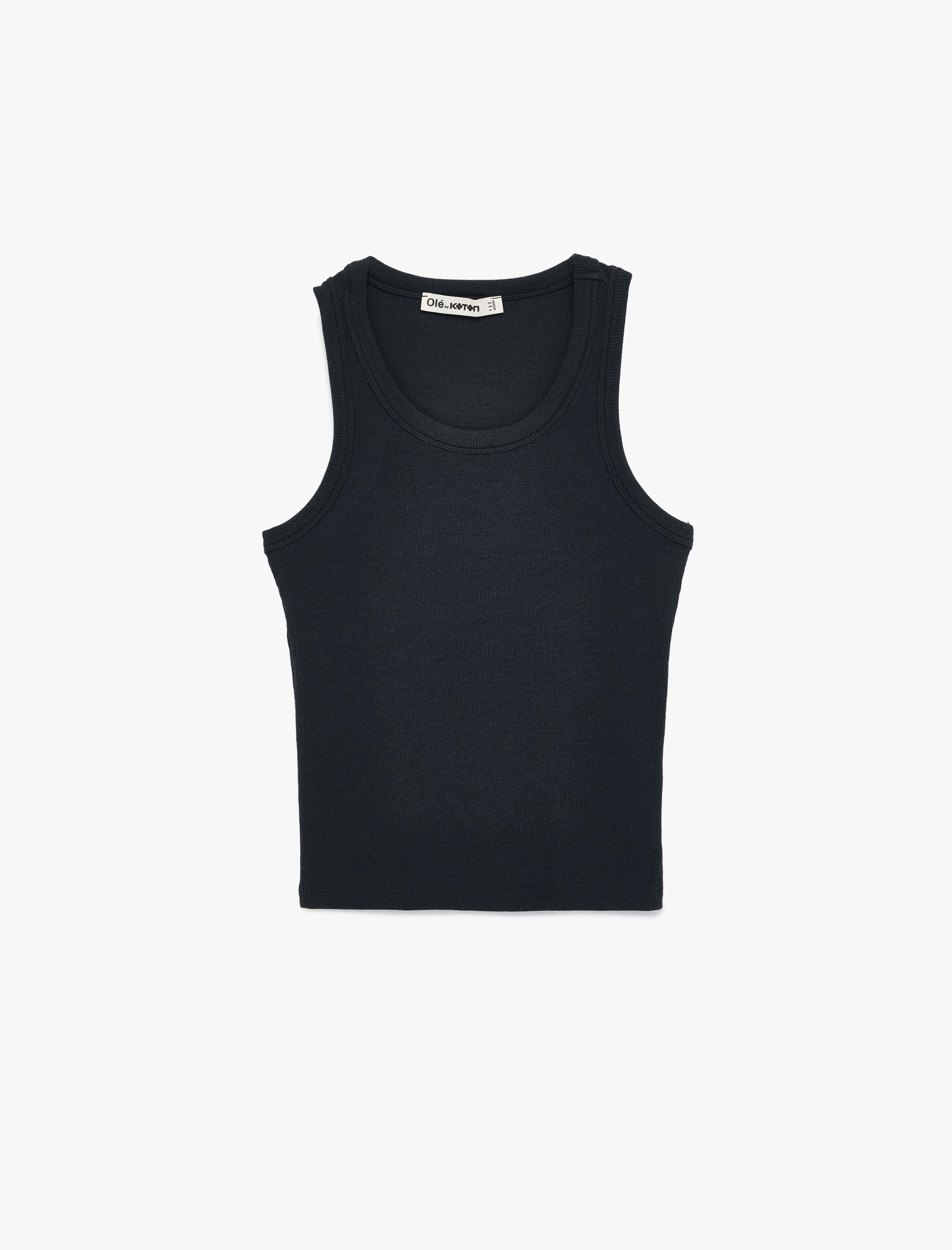   Slim Fit Kolsuz Bisiklet Yaka Kaşkorse Bluz