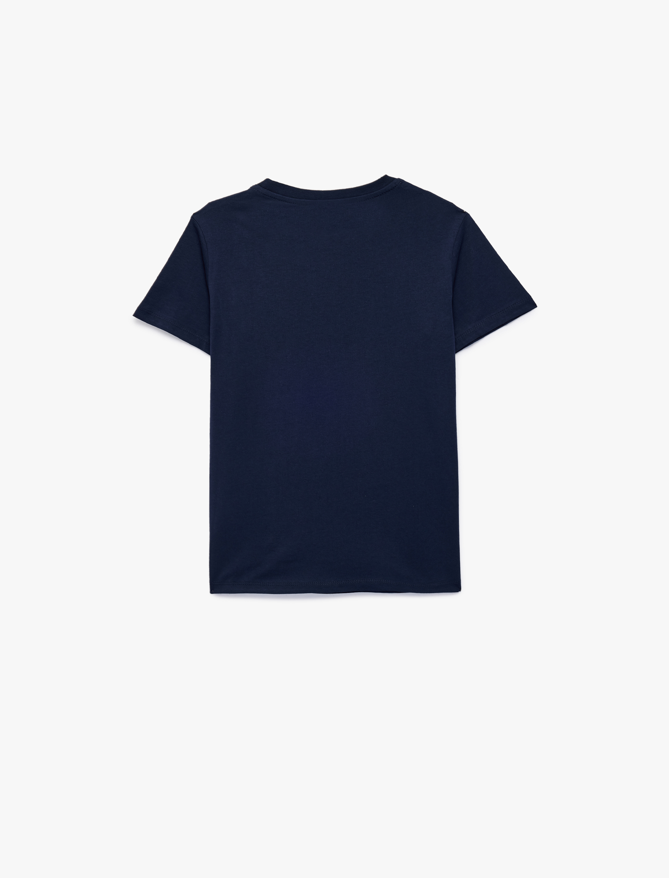  Erkek Çocuk Baskılı Kısa Kollu Bisiklet Yaka Pamuklu Tişört