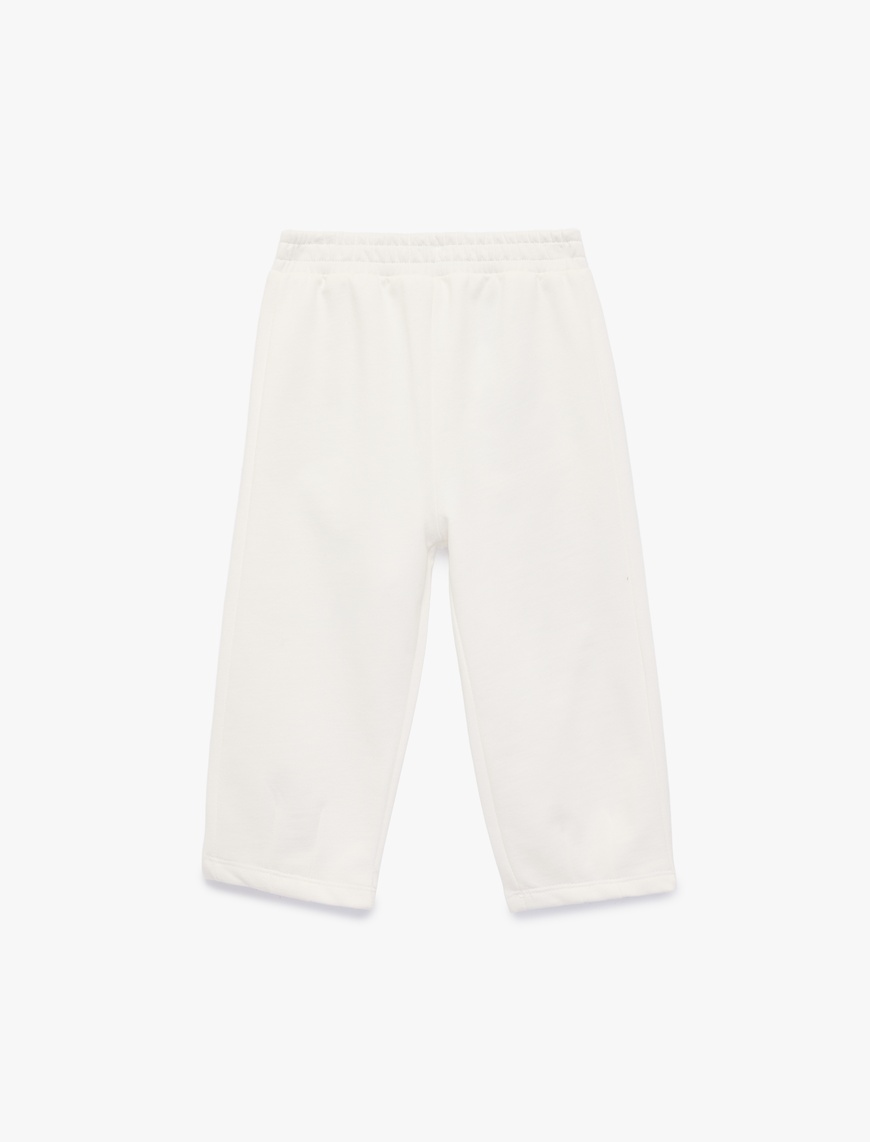 Koton Erkek Bebek Şardonlu Beli Lastikli Basic Jogger Eşofman Altı