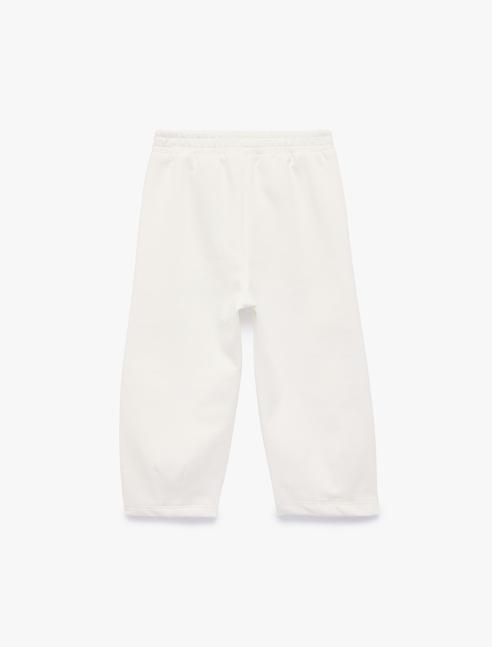 Kız Bebek Şardonlu Beli Lastikli Basic Jogger Eşofman Altı
