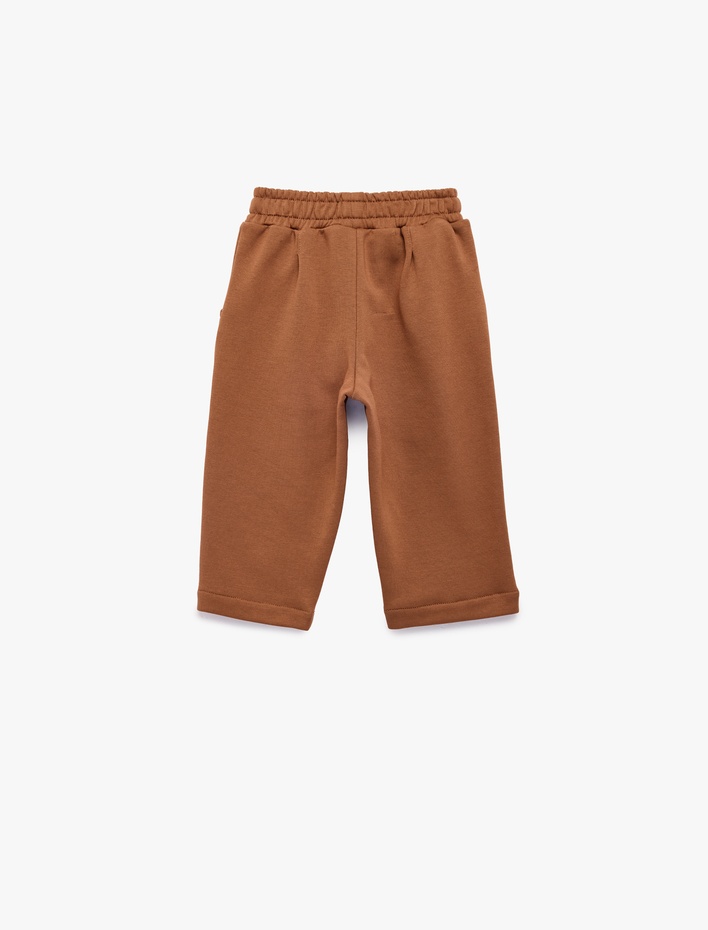 Erkek Bebek Beli Ayarlanabilir Lastikli Cep Detaylı Pantolon