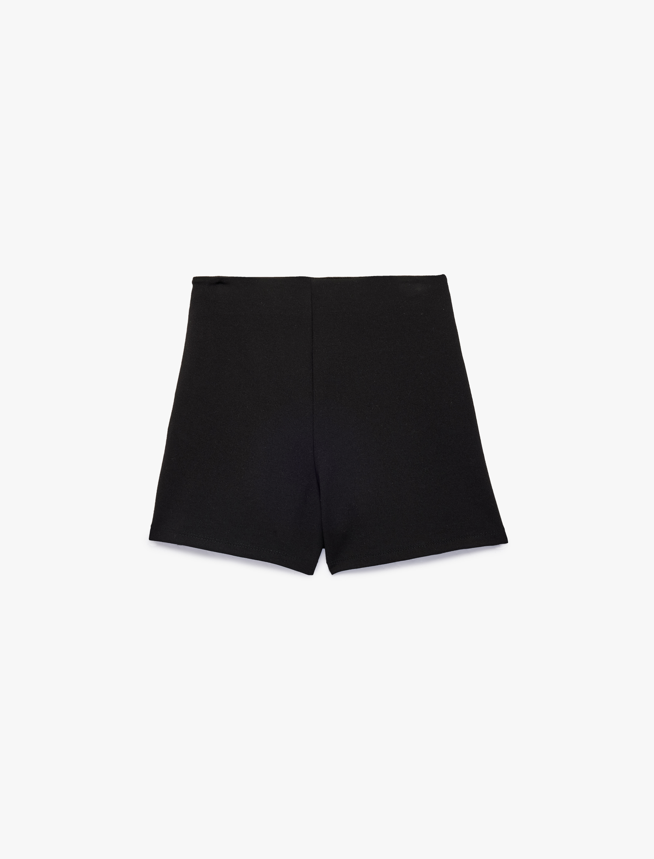  Kız Çocuk Beli Lastikli Viskon Karışımlı Kruvaze Şort Etek