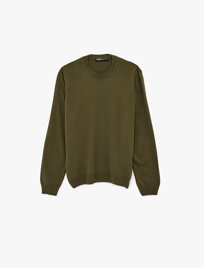  Uzun Kollu Bisiklet Yaka Basic Triko Kazak