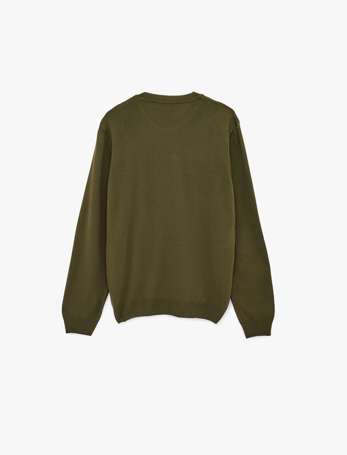  Uzun Kollu Bisiklet Yaka Basic Triko Kazak