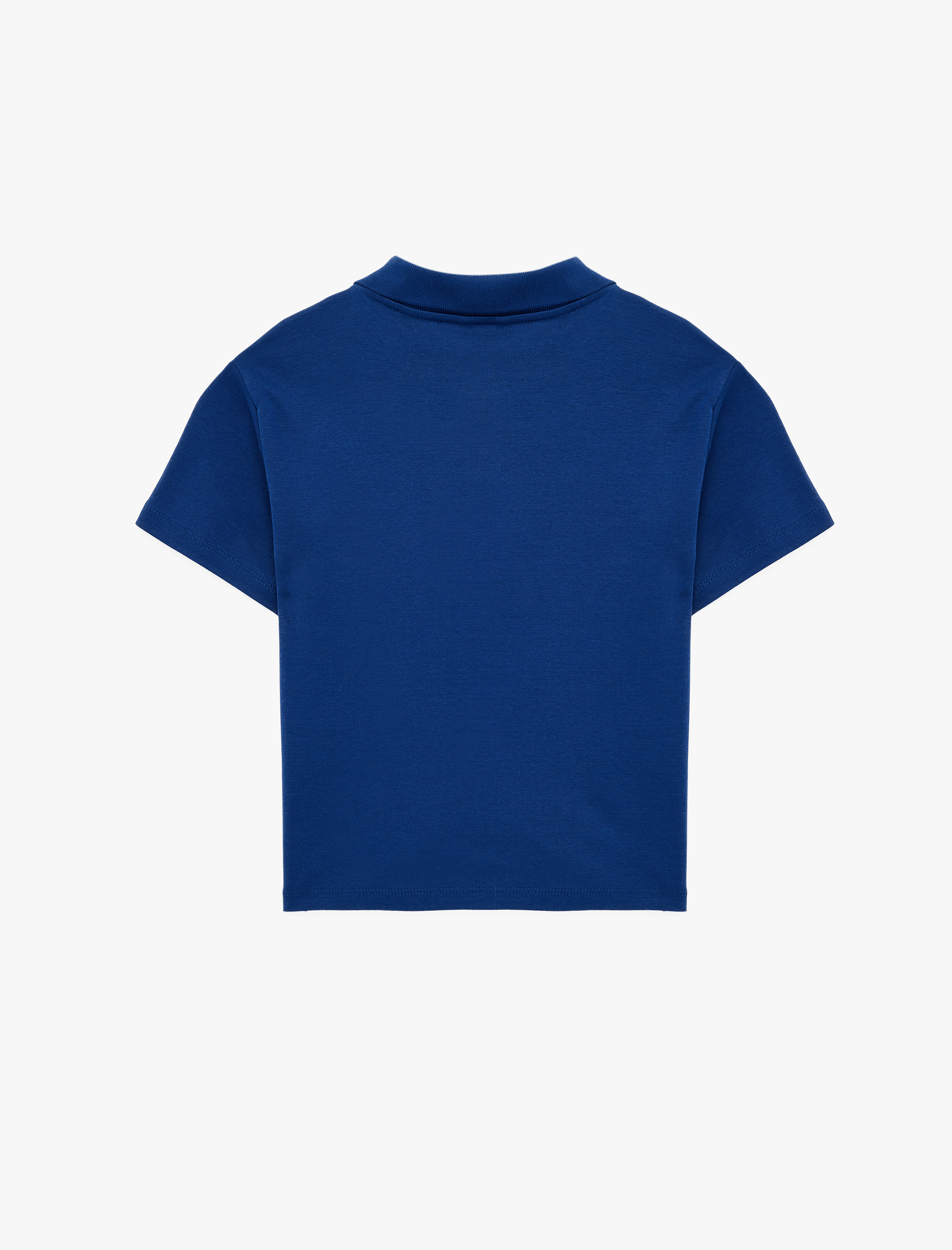   Slim Fit Pamuklu Nakış Detaylı Kısa Kollu Düğmeli Polo Yaka Tişört