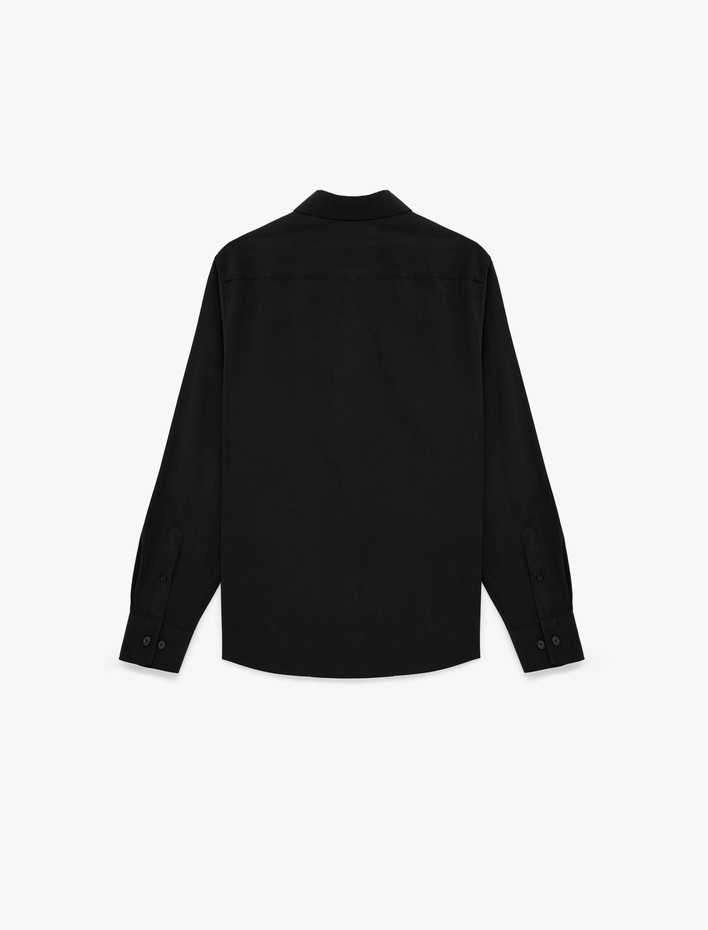  Regular Fit Pamuklu Klasik Yaka Uzun Kollu Gömlek